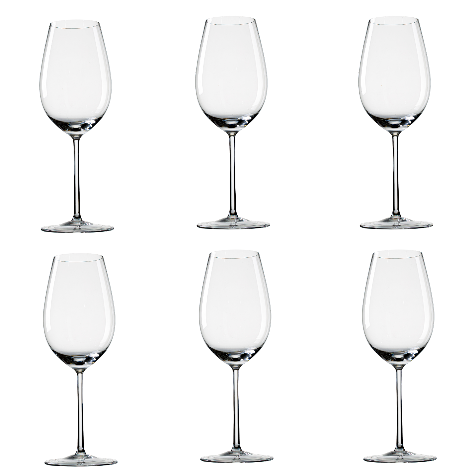 Jogo de 6 Taças de Cristal Bordeaux Grand Cru para Vinho Mozart Crystal By Frederico Strauss - 690ml - Sinfonia