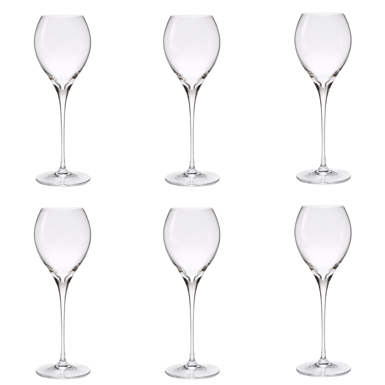 Jogo de 6 Taças de Cristal Sommelier Du Vin Mozart Crystal By Frederico Strauss - 195ml - Concerto