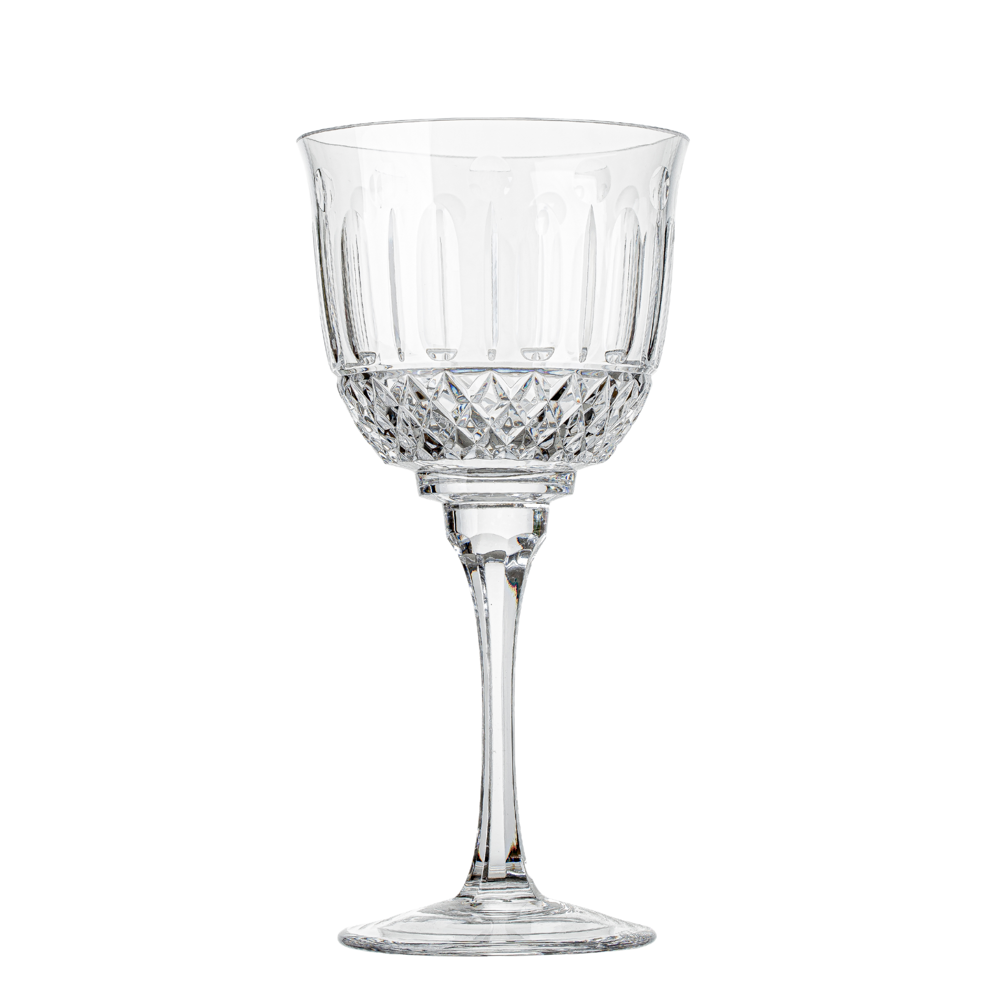 Jogo de 6 Taças de Cristal Sonata para Vinho Branco Lapidado 69 Mozart Crystal By Frederico Strauss