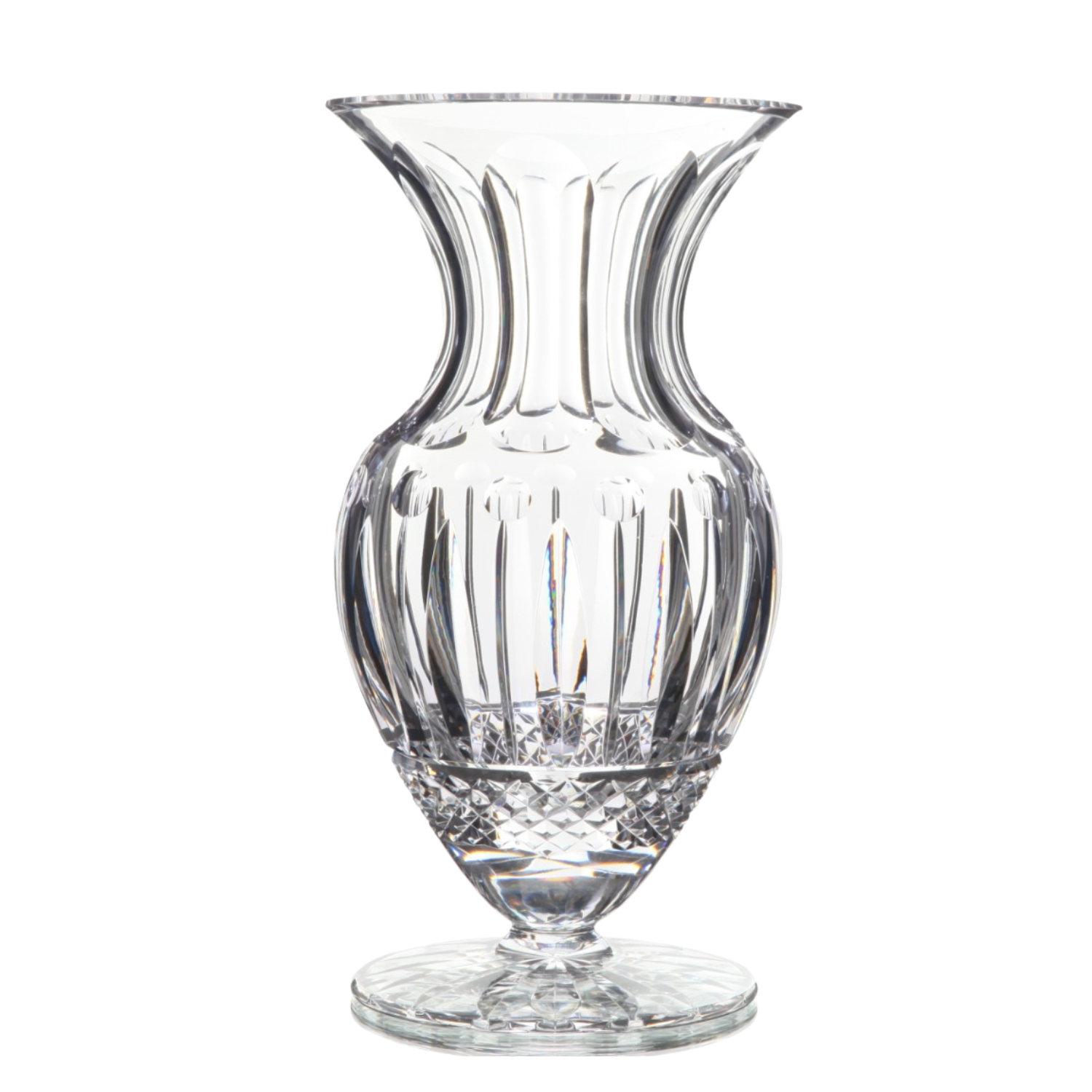 Vaso de Cristal By Frederico Strauss Mozart Crystal Lapidado 69 - 25CM