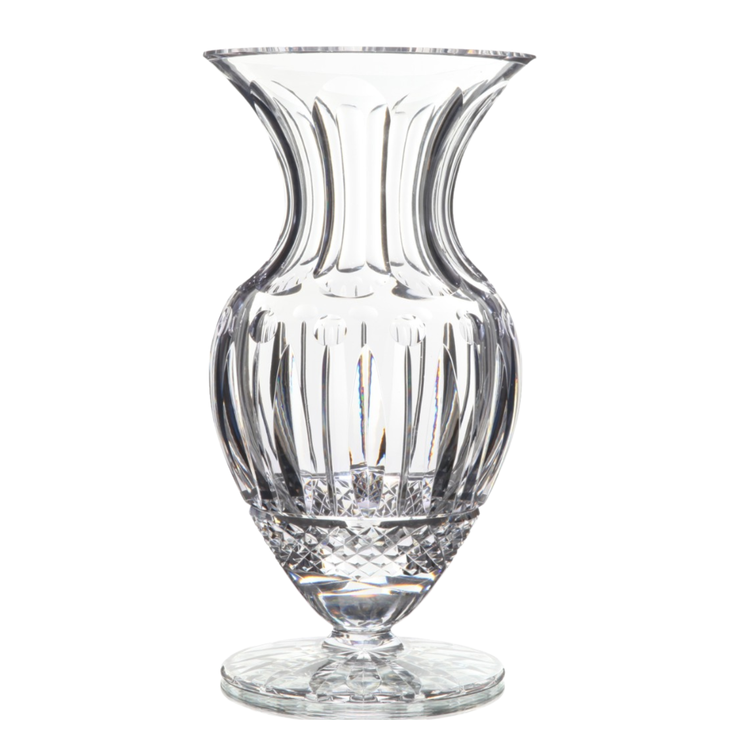 Vaso de Cristal By Frederico Strauss Mozart Crystal Lapidado 69 - 28CM