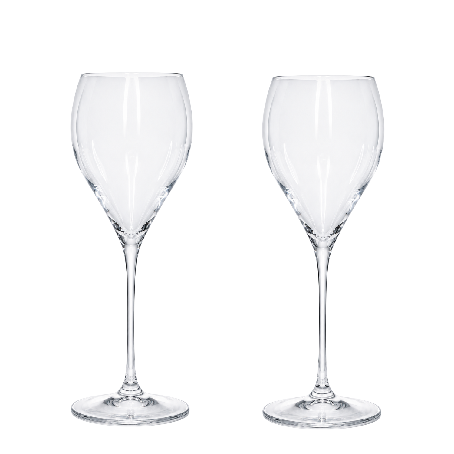 Jogo de 2 Taças de Cristal Flores da Cunha para Espumante Mozart Crystal By Frederico Strauss - 375ml - Concerto