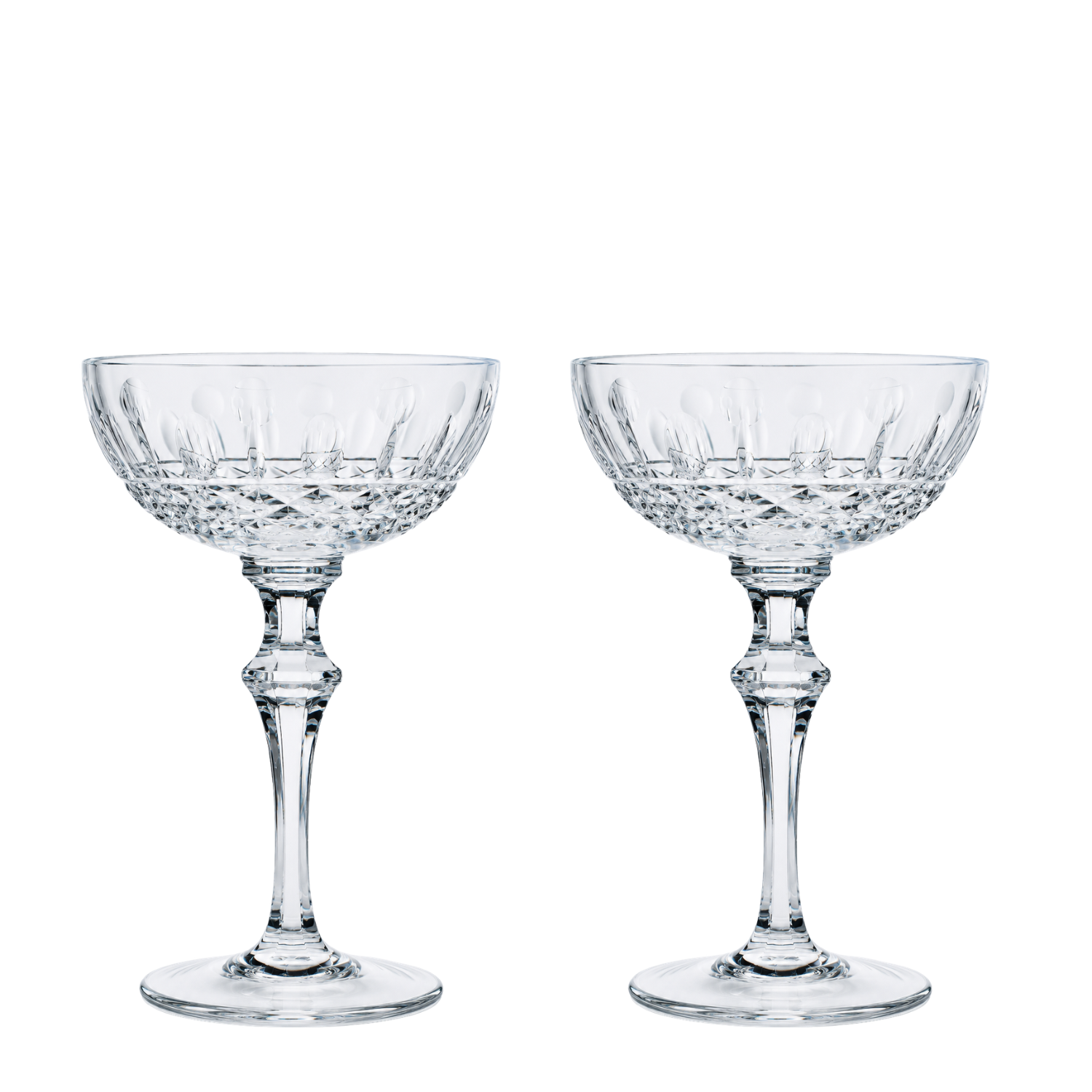 Jogo de 2 Taças de Cristal Brut Imperial Coupé Mozart Crystal By Frederico Strauss - Concerto