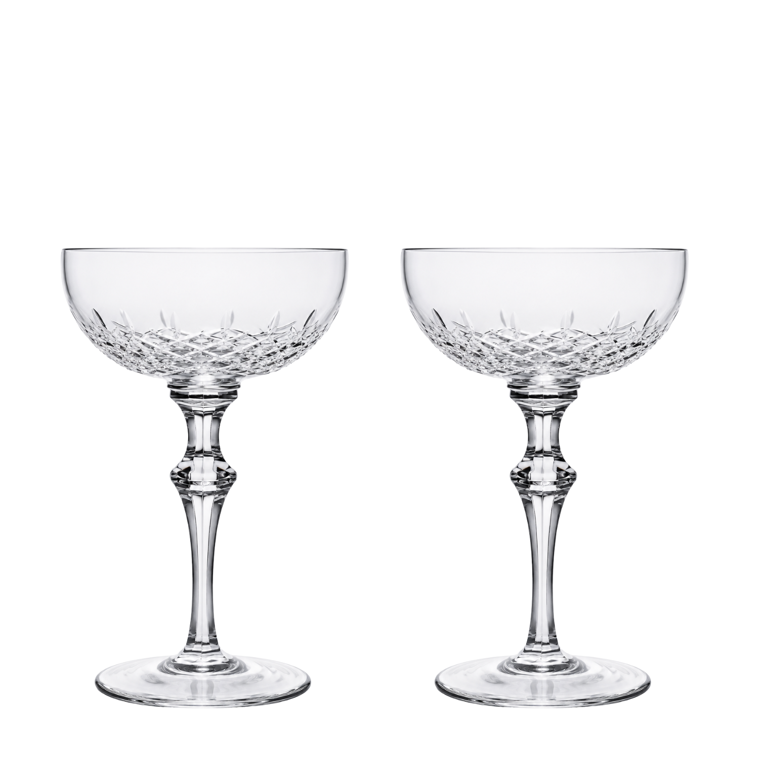Jogo de 2 Taças de Cristal Brut Imperial Coupé Mozart Crystal By Frederico Strauss - Concerto