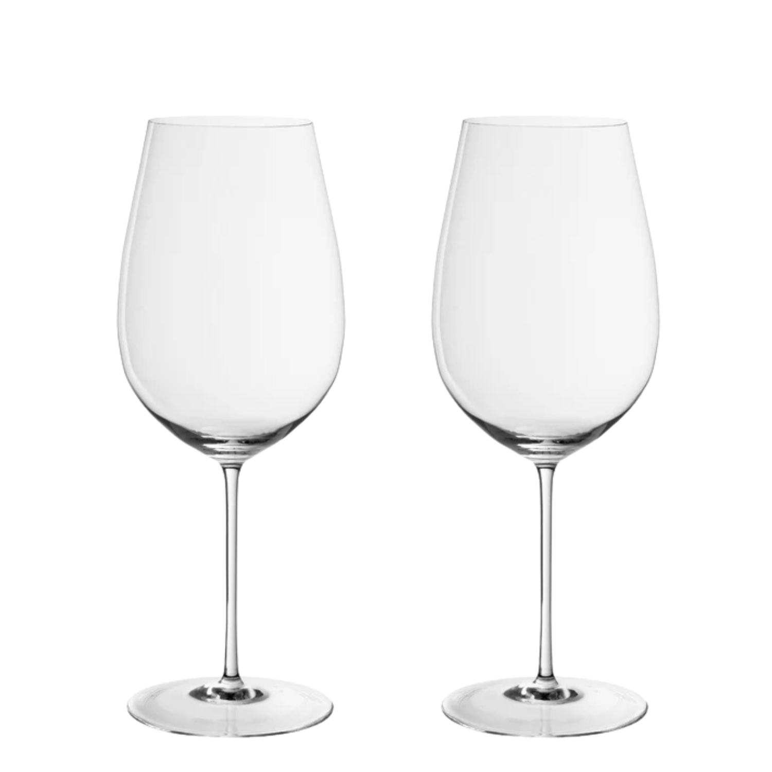 Jogo de 2 Taças de Cristal Bordeaux III Grand Cru para Vinho Mozart Crystal By Frederico Strauss - 995ml - Sinfonia