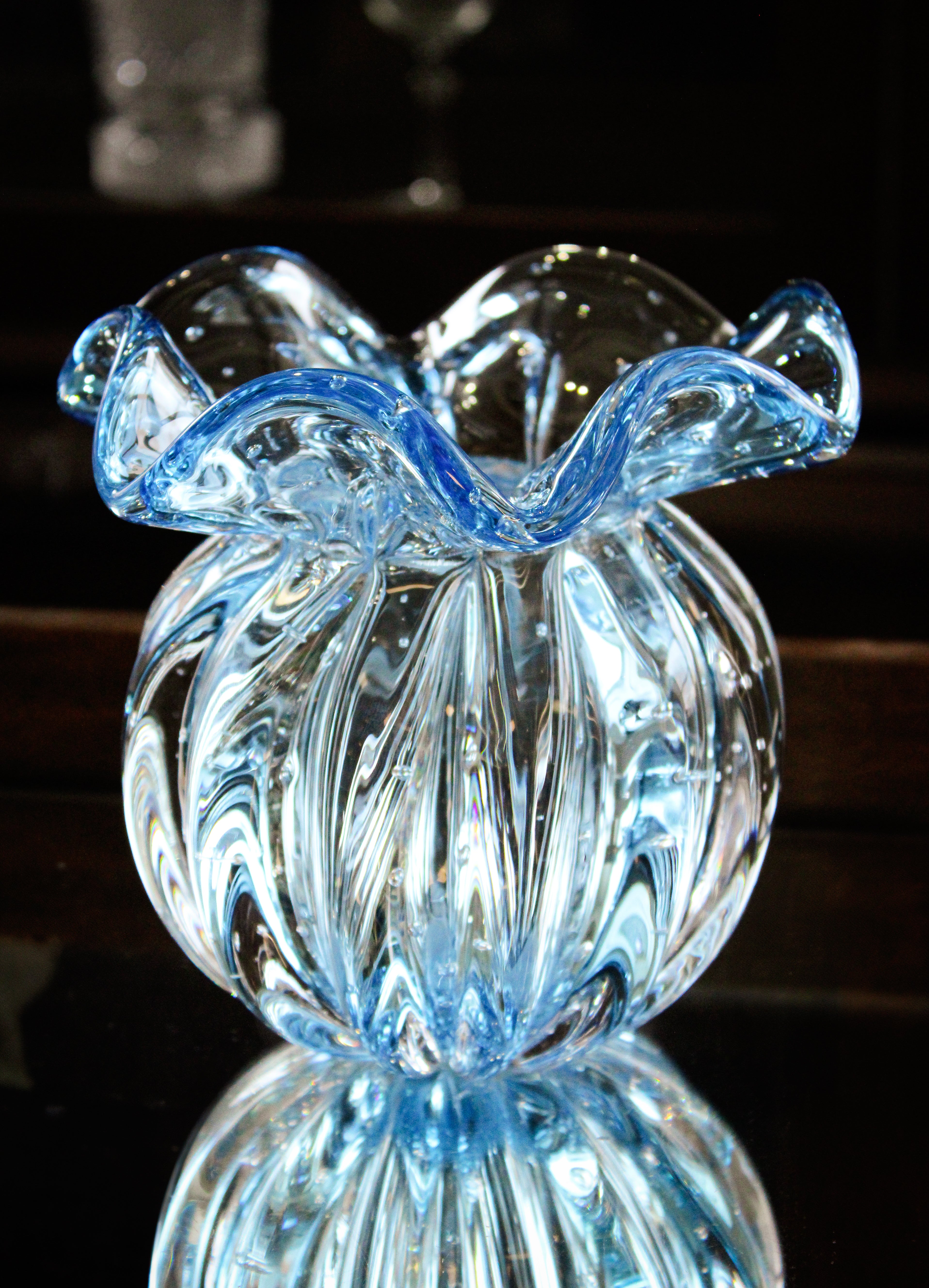 Vaso em Murano Venezia Blu - Médio