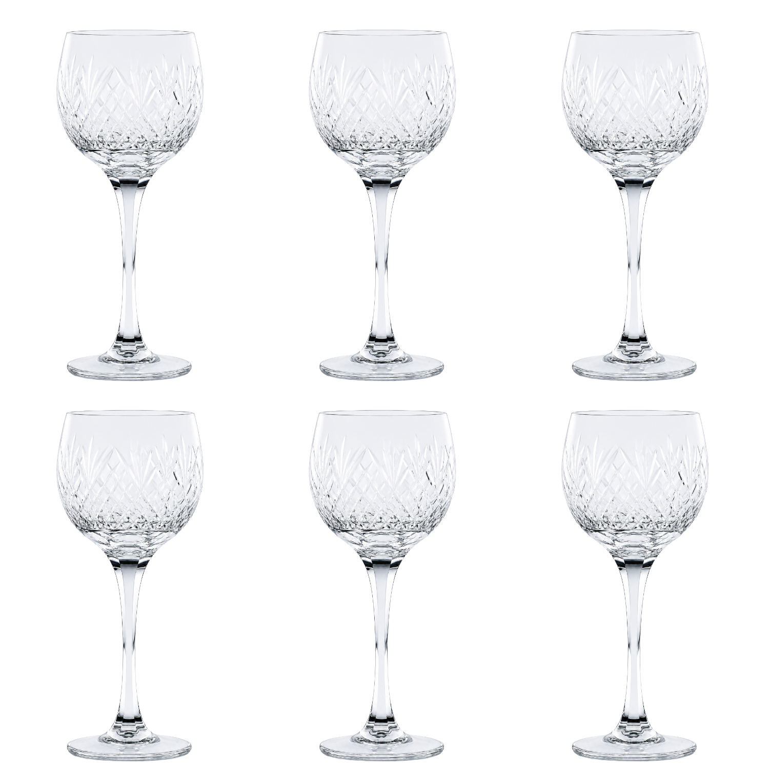 Jogo de 6 Taças de Cristal para Vinho Tinto Mozart Crystal By Frederico Strauss - 300ml - Giovanni 46