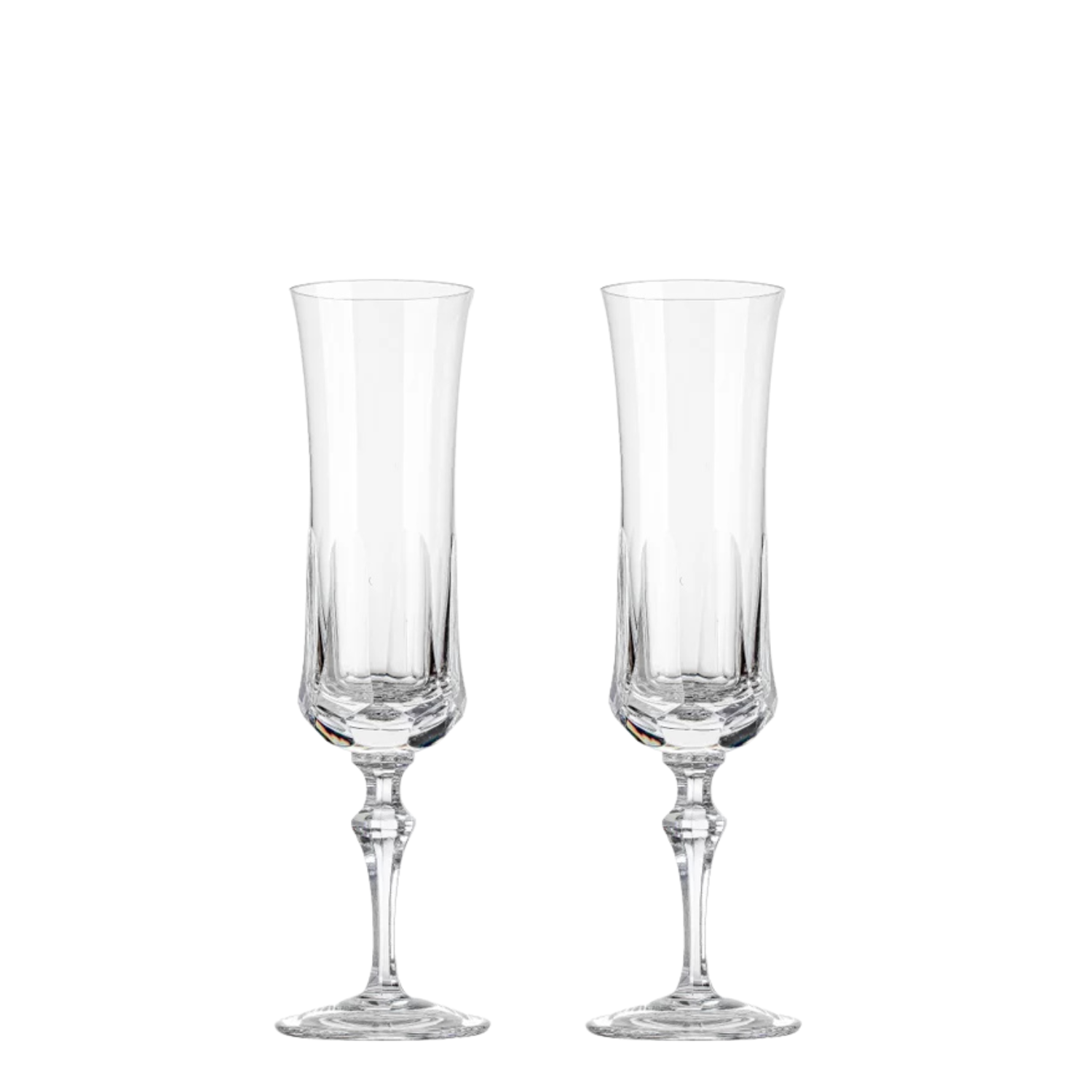 Jogo de 2 Taças de Cristal para Champagne Mozart Crystal By Frederico Strauss - 195ml - Flauta 55