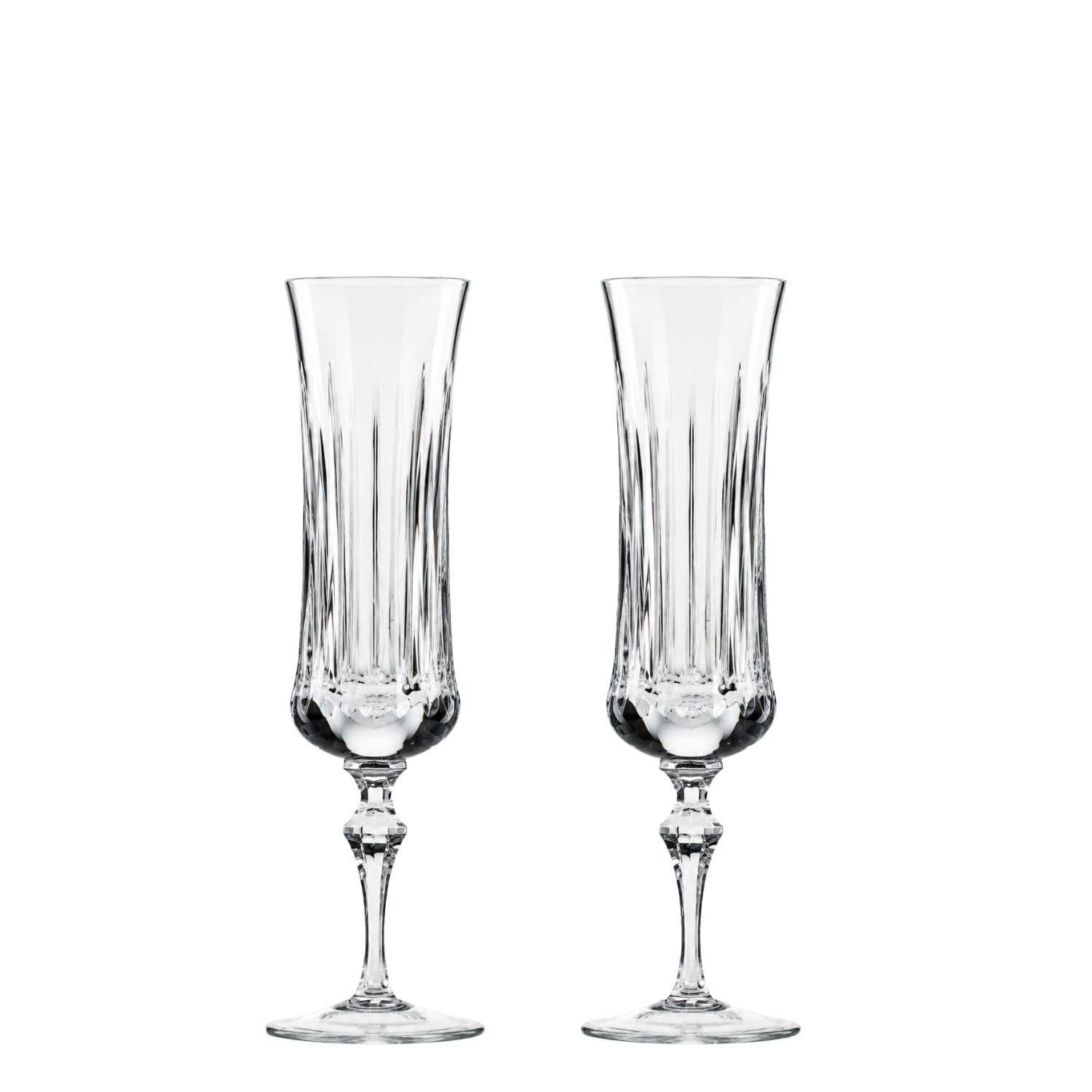 Jogo de 2 Taças de Cristal Vivaldi para Champagne Mozart Crystal By Frederico Strauss - 195ml - Flauta 66