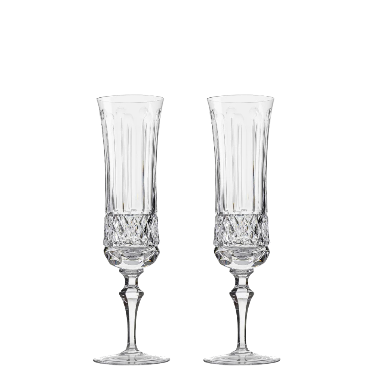 Jogo de 2 Taças de Cristal para Champagne Mozart Crystal By Frederico Strauss - 195ml - Flauta 69