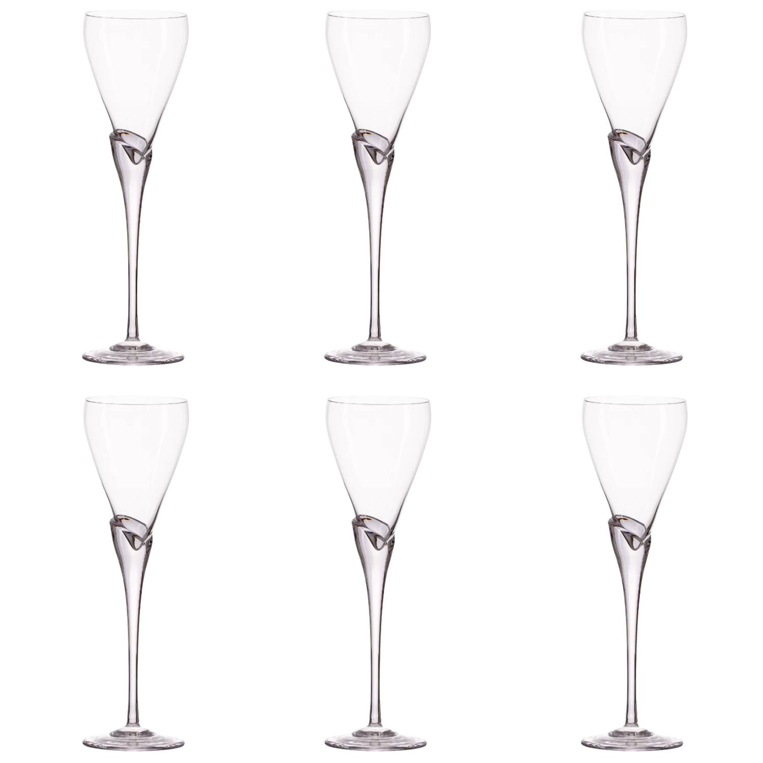 Jogo de 6 Taças de Cristal para Vinho Tinto Mozart Crystal By Frederico Strauss - Calla Lily