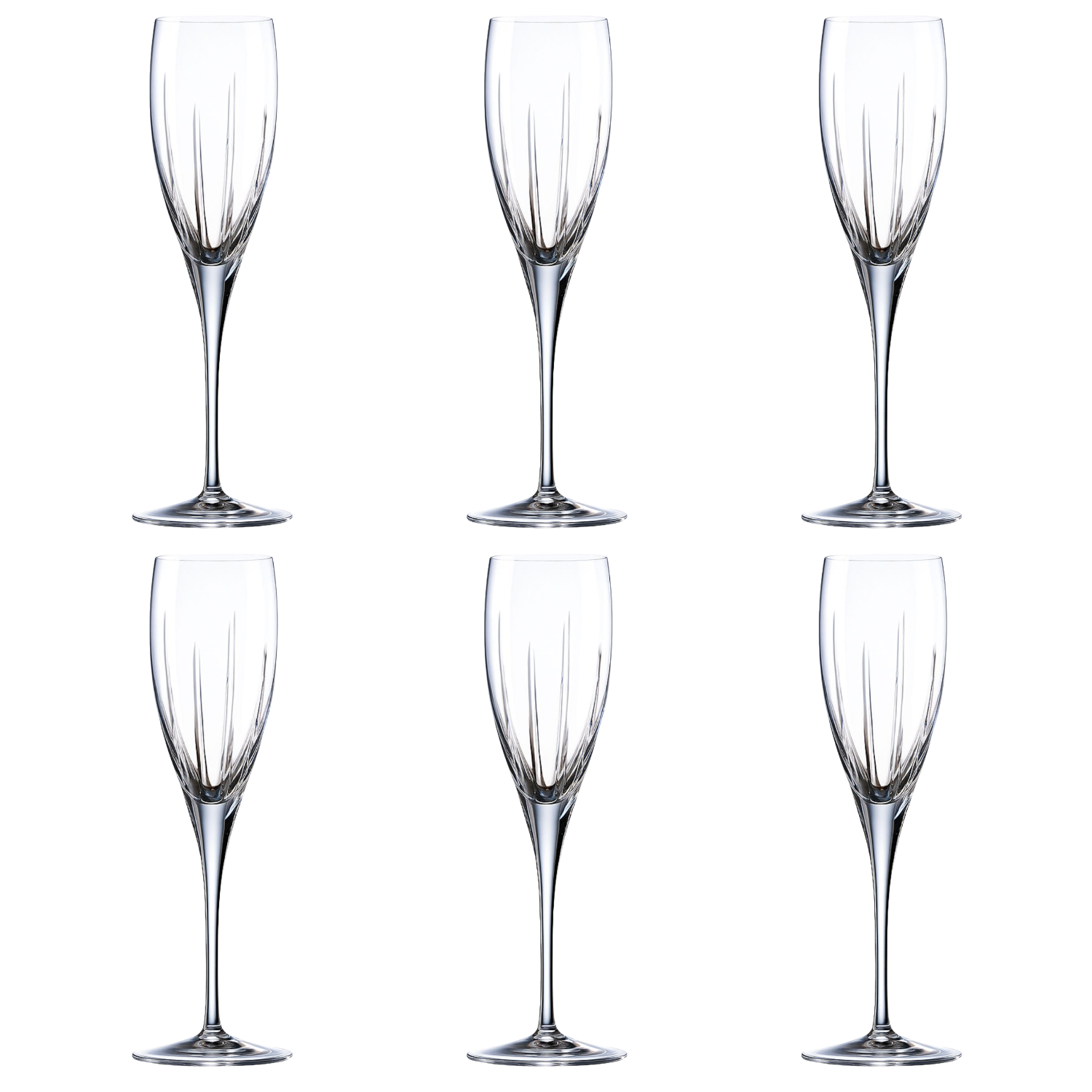Jogo de 6 Taças de Cristal Vivaldi para Champagne Mozart Crystal By Frederico Strauss - 200ml - Cosí 10