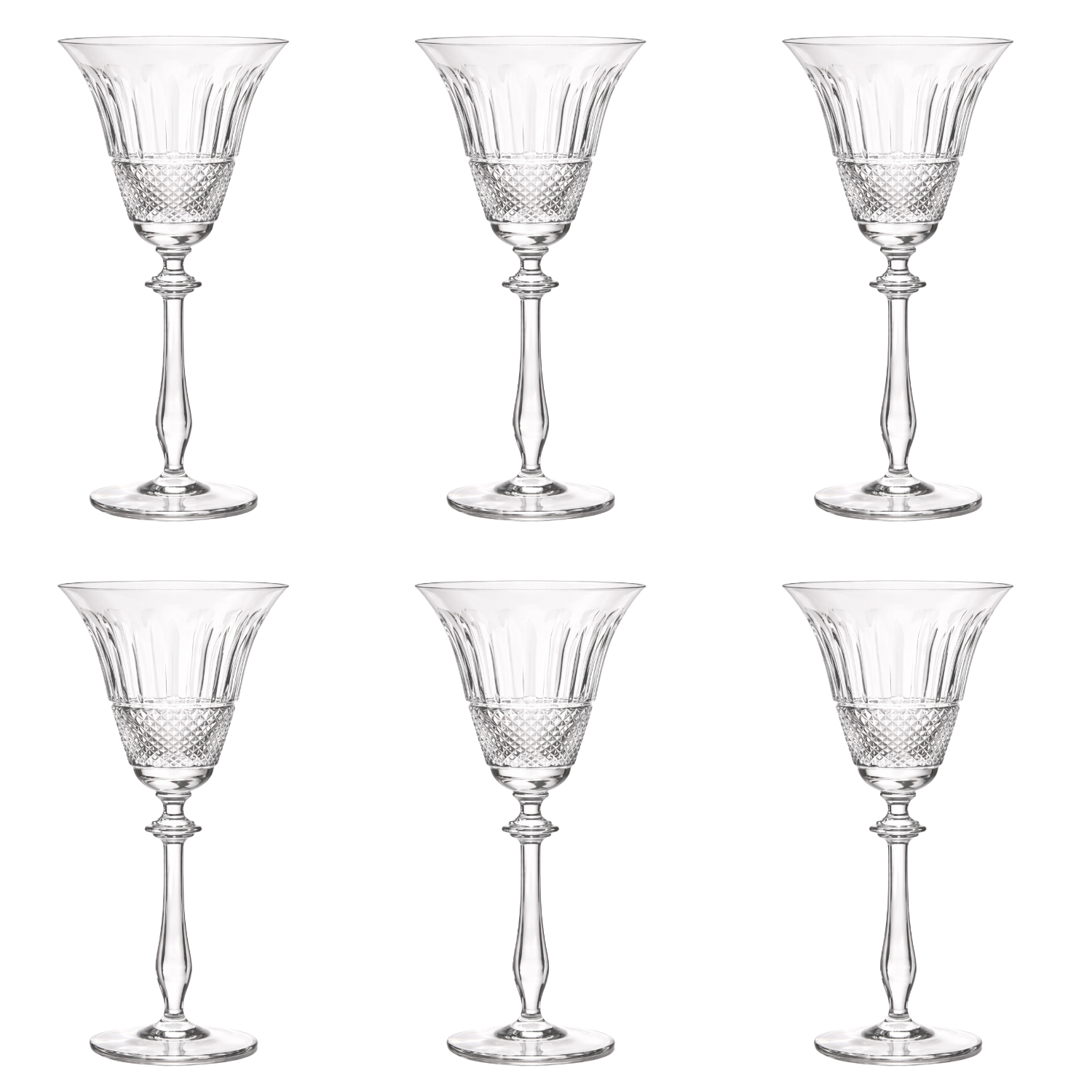 Jogo de 6 Taças de Cristal para Água Mozart Crystal By Frederico Strauss - Colômbia 70