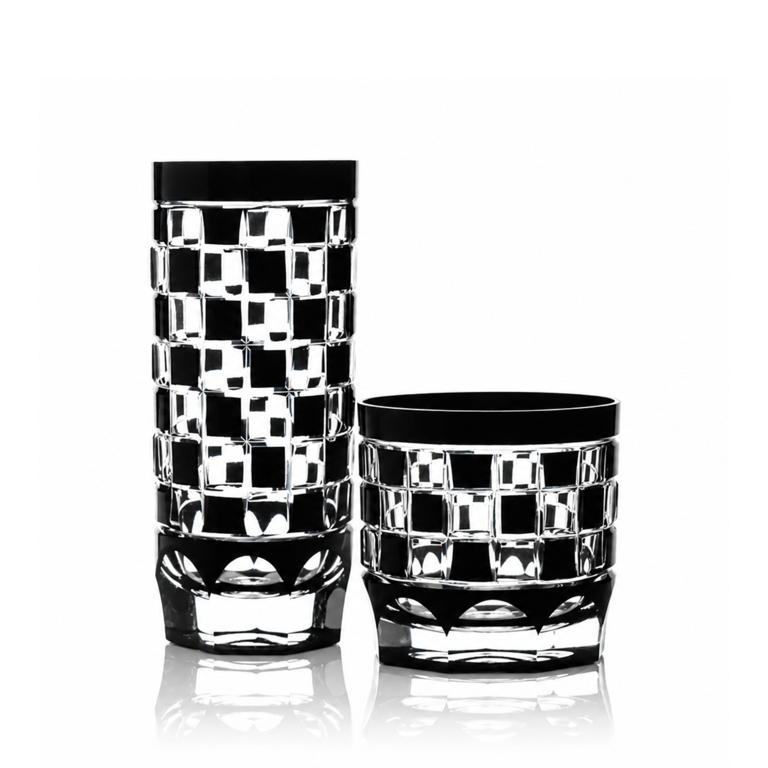 Jogo de 2 Copos de Cristal Double Cuba Libre e Double Blend Mozart Crystal By Frederico Strauss - 480ml - Dr Celso