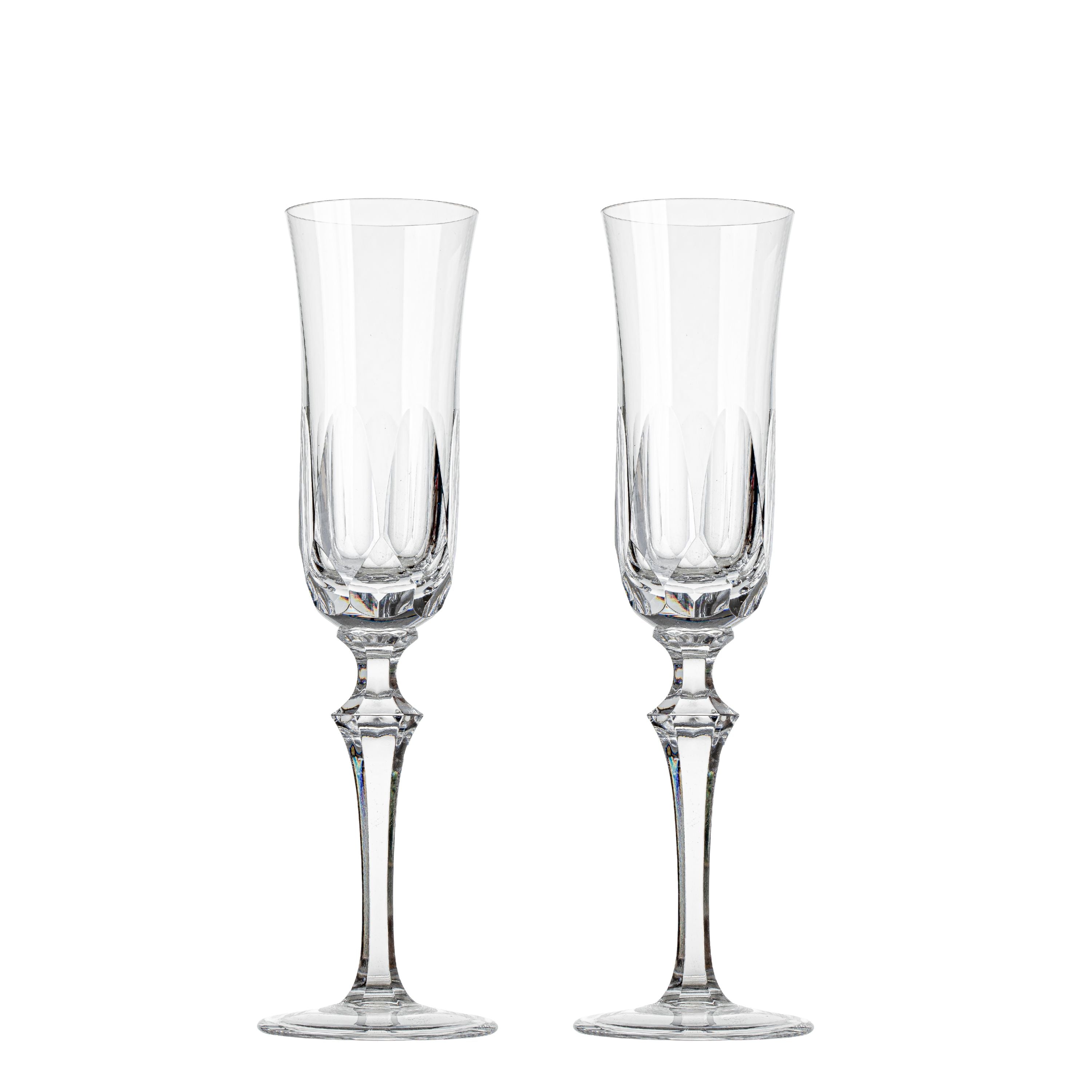 Jogo de 2 Taças de Cristal para Champagne Mozart Crystal By Frederico Strauss - 225ml - Serenata 55
