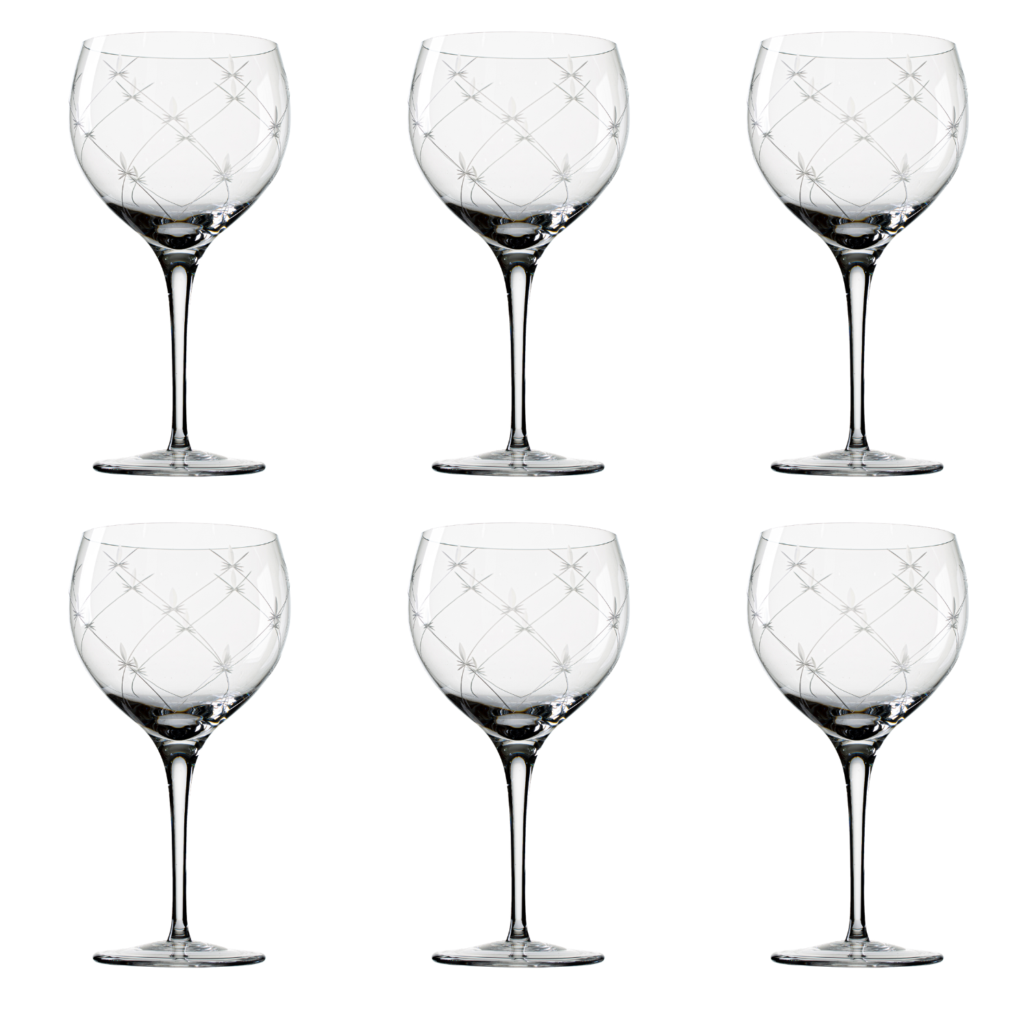 Jogo de 6 Taças de Cristal Gold para Gin Mozart Crystal By Frederico Strauss - 760ml - Sinfonia 19