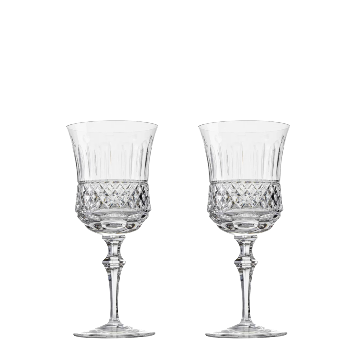 Jogo de 2 Taças de Cristal para Água Mozart Crystal By Frederico Strauss - 360ml - Flauta 69