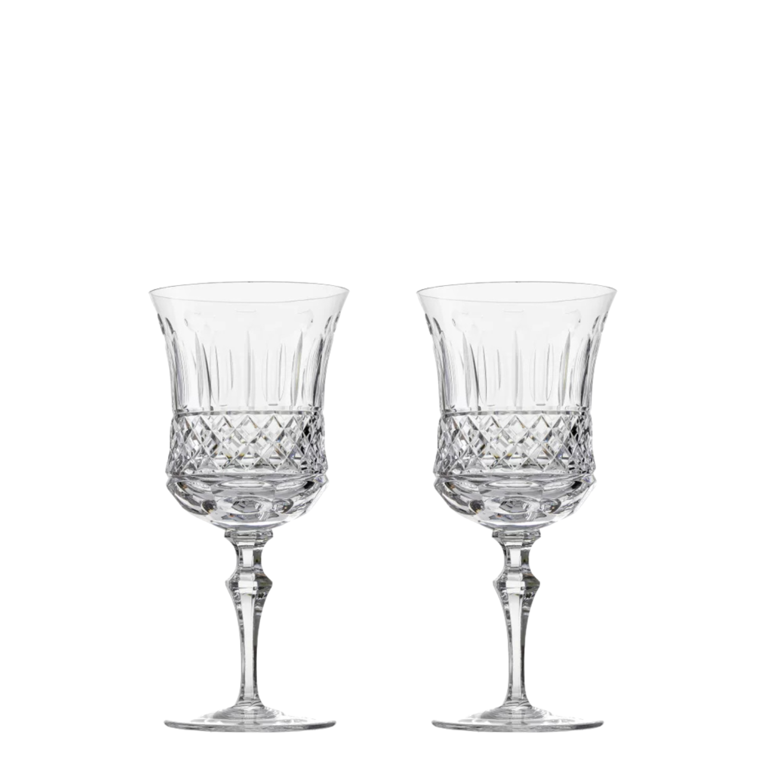 Jogo de 2 Taças de Cristal para Vinho Branco Mozart Crystal By Frederico Strauss - 270ml - Flauta