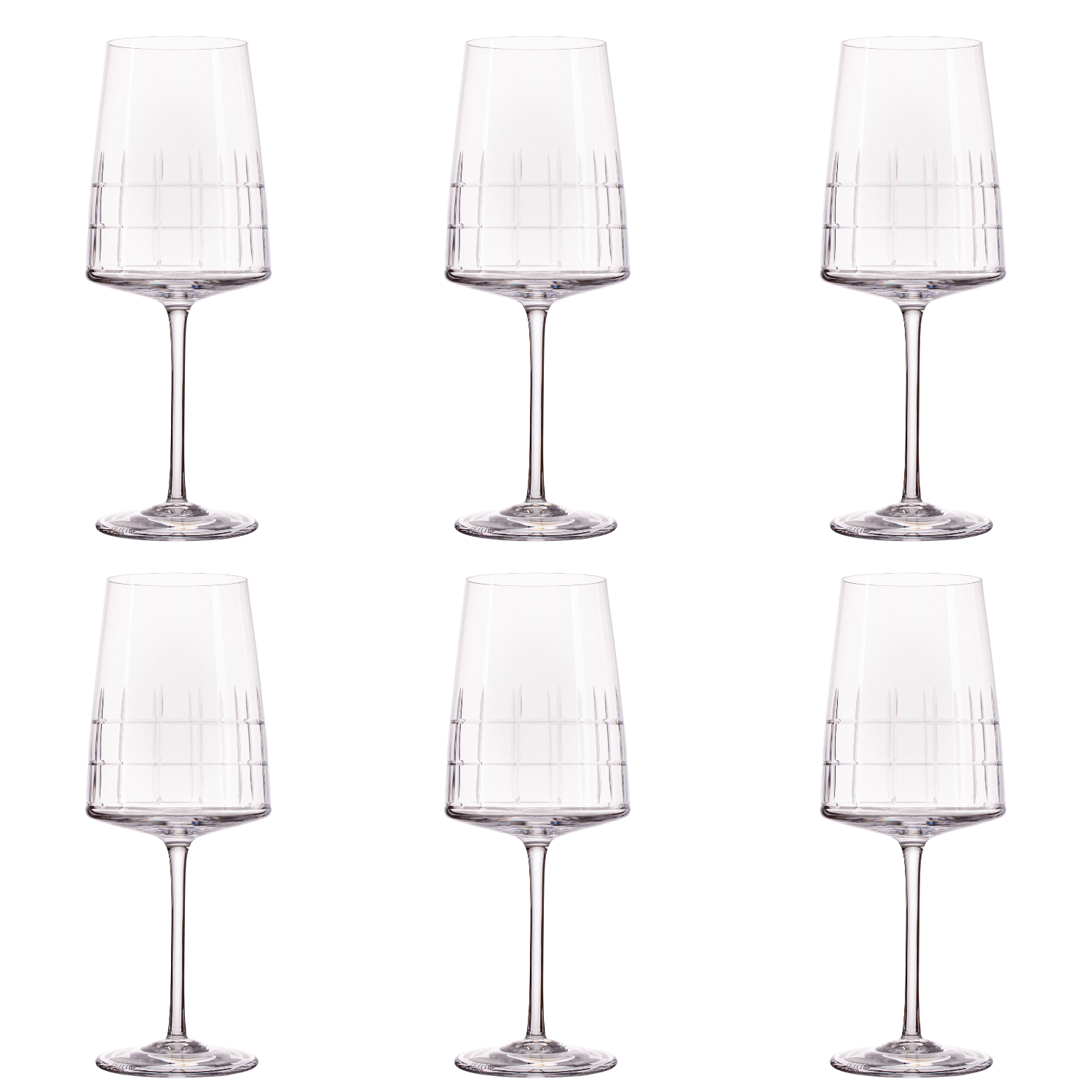 Jogo de 6 Taças de Cristal para Água Mozart Crystal By Frederico Strauss - 600ml - Amaité Deluxe