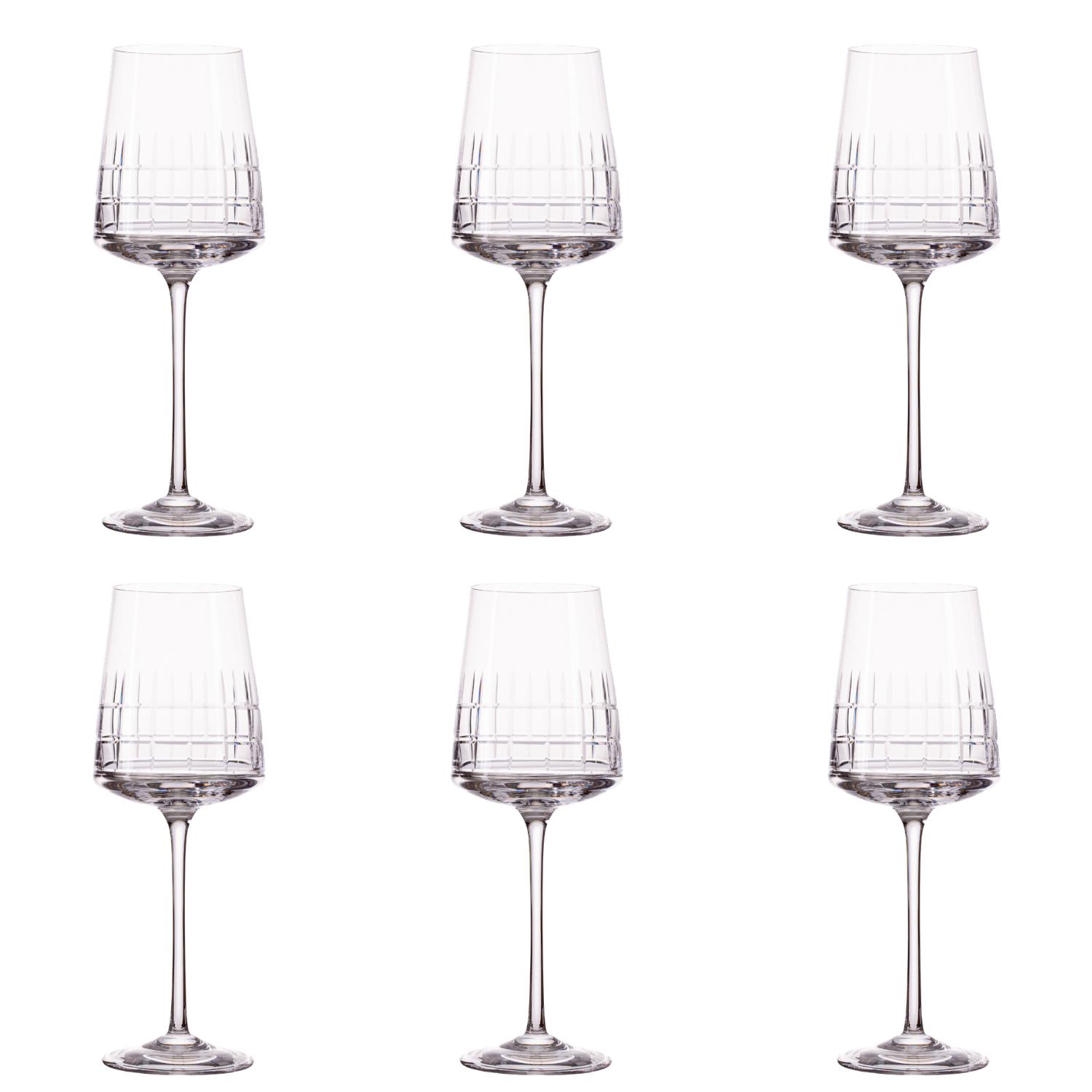 Jogo de 6 Taças de Cristal para Vinho Branco Mozart Crystal By Frederico Strauss - 350ml - Amaité Deluxe