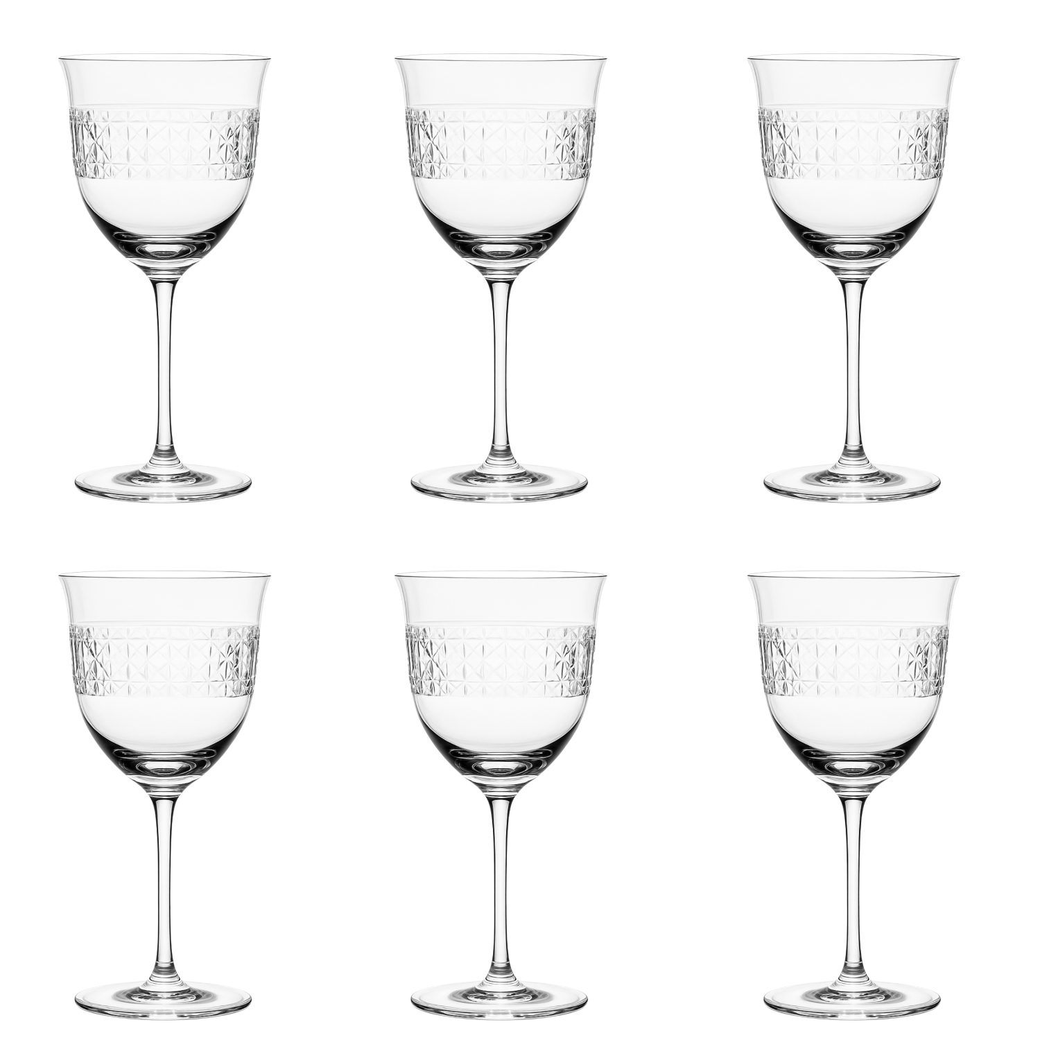 Jogo de 6 Taças de Cristal para Água Mozart Crystal By Frederico Strauss - 400ml - Florianópolis 95