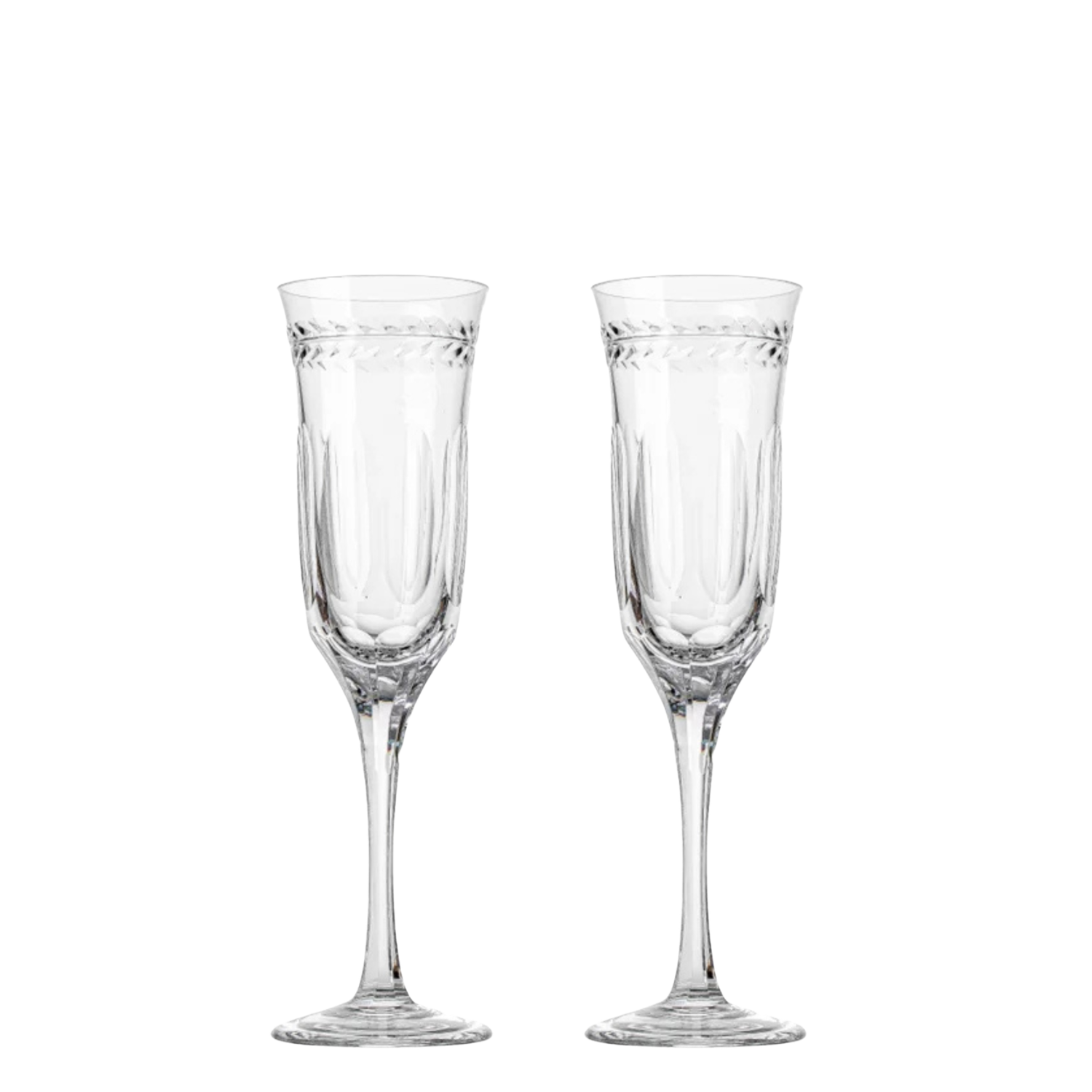 Jogo de 2 Taças de Cristal para Champagne Mozart Crystal By Frederico Strauss - 190ml - Sonata 17