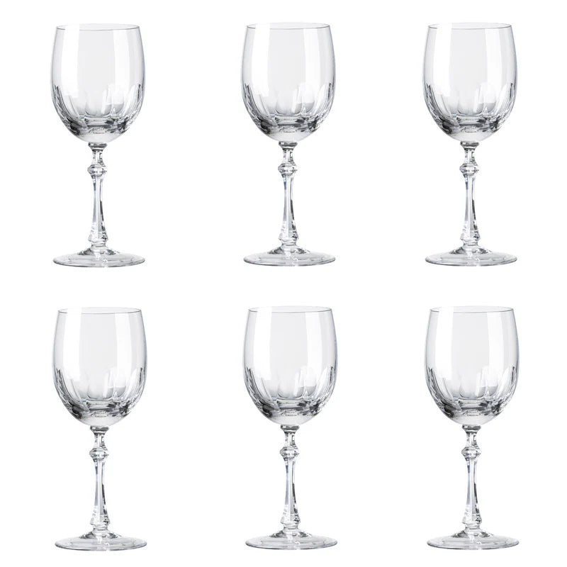Jogo de 6 Taças de Cristal para Vinho Branco Mozart Crystal By Frederico Strauss - 315ml - Réquiem 65