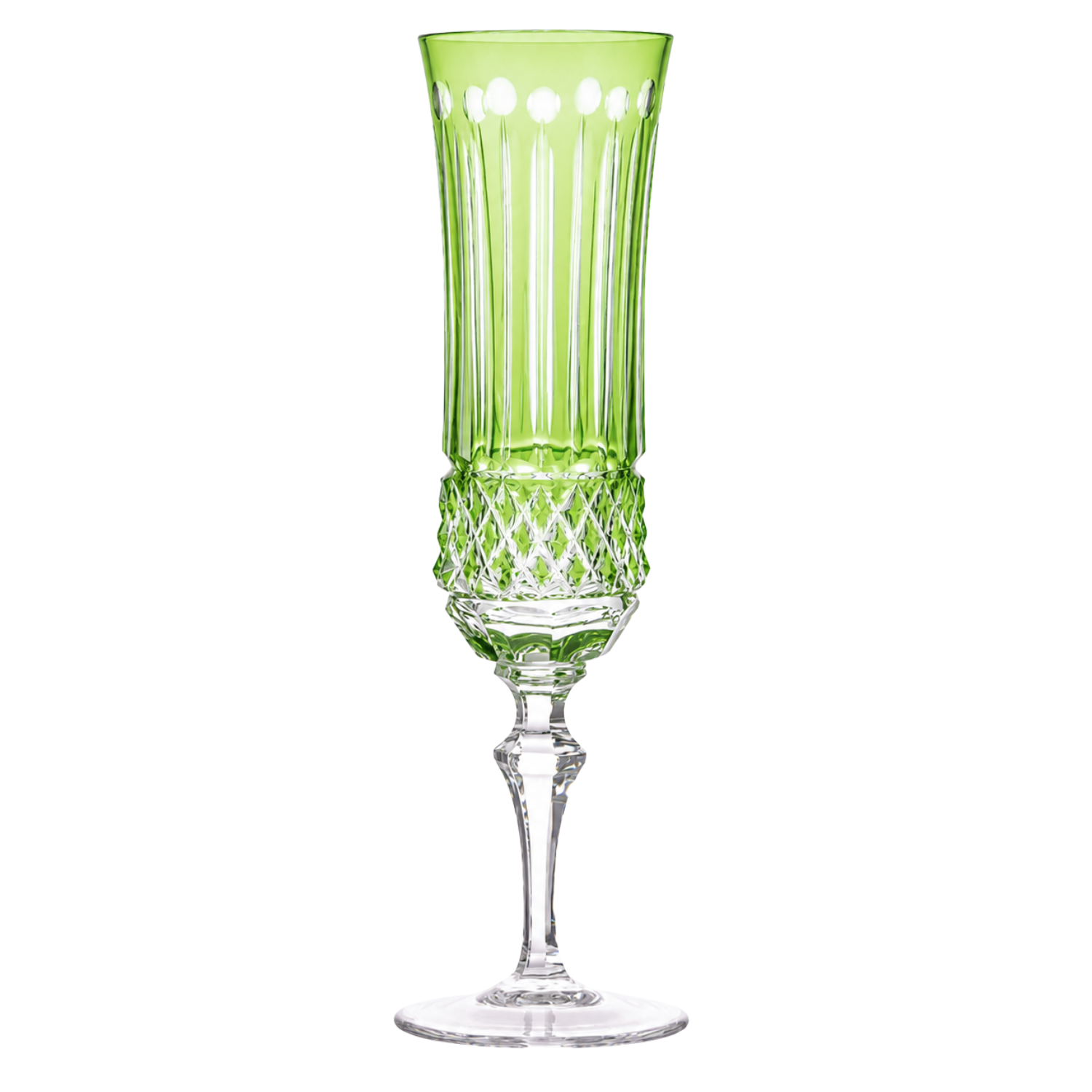 Taça de Cristal para Champagne Overlay Mozart Crystal By Frederico Strauss - 360ml - Flauta 69
