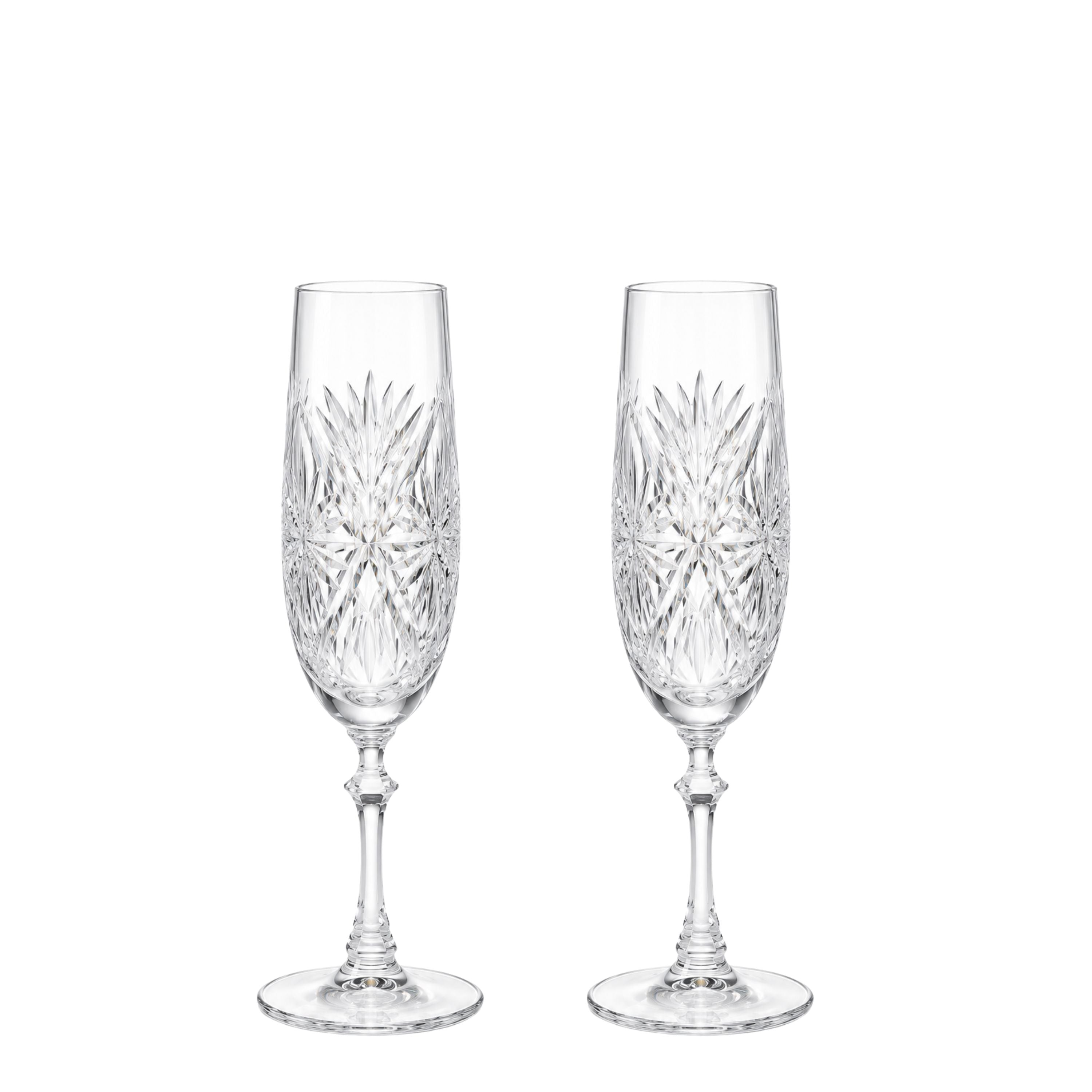 Jogo de 2 Taças de Cristal para Champagne Mozart Crystal By Frederico Strauss - 390ml - Réquiem 43