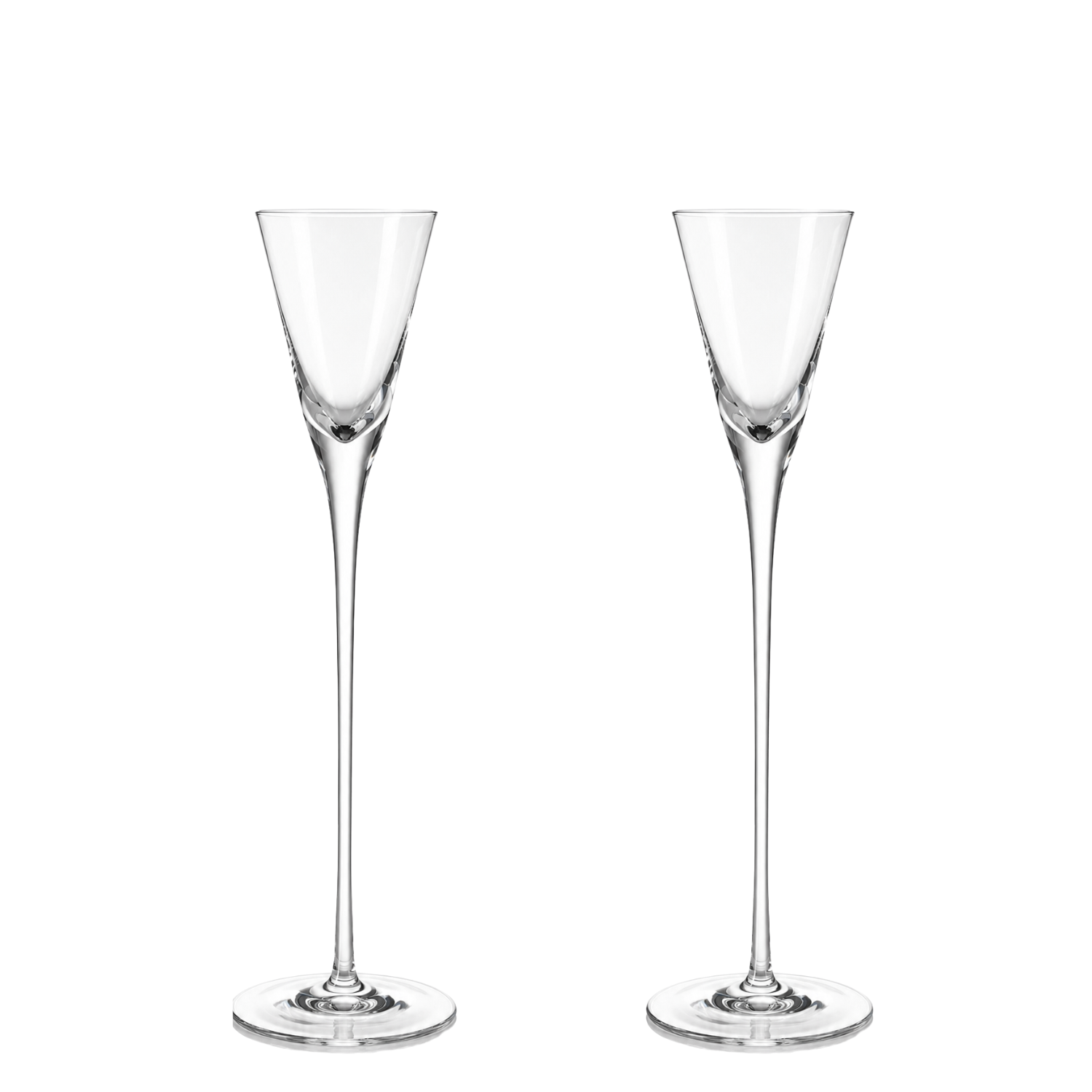 Jogo de 2 Taças de Cristal Digestiva para Licor Mozart Crystal By Frederico Strauss - 52ml - Sinfonia