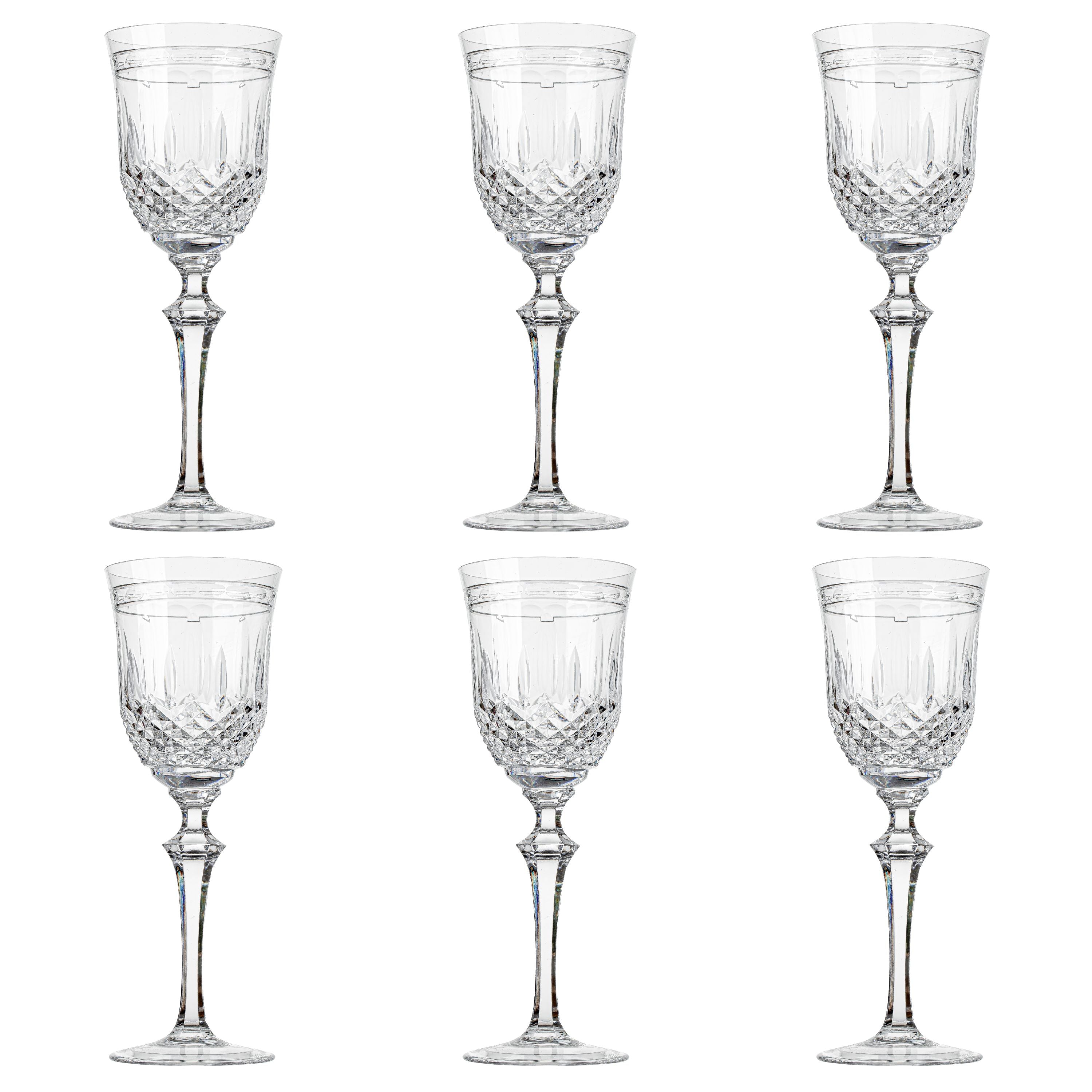 Jogo de 6 Taças de Cristal para Água Mozart Crystal By Frederico Strauss - 365ml - Serenata 68