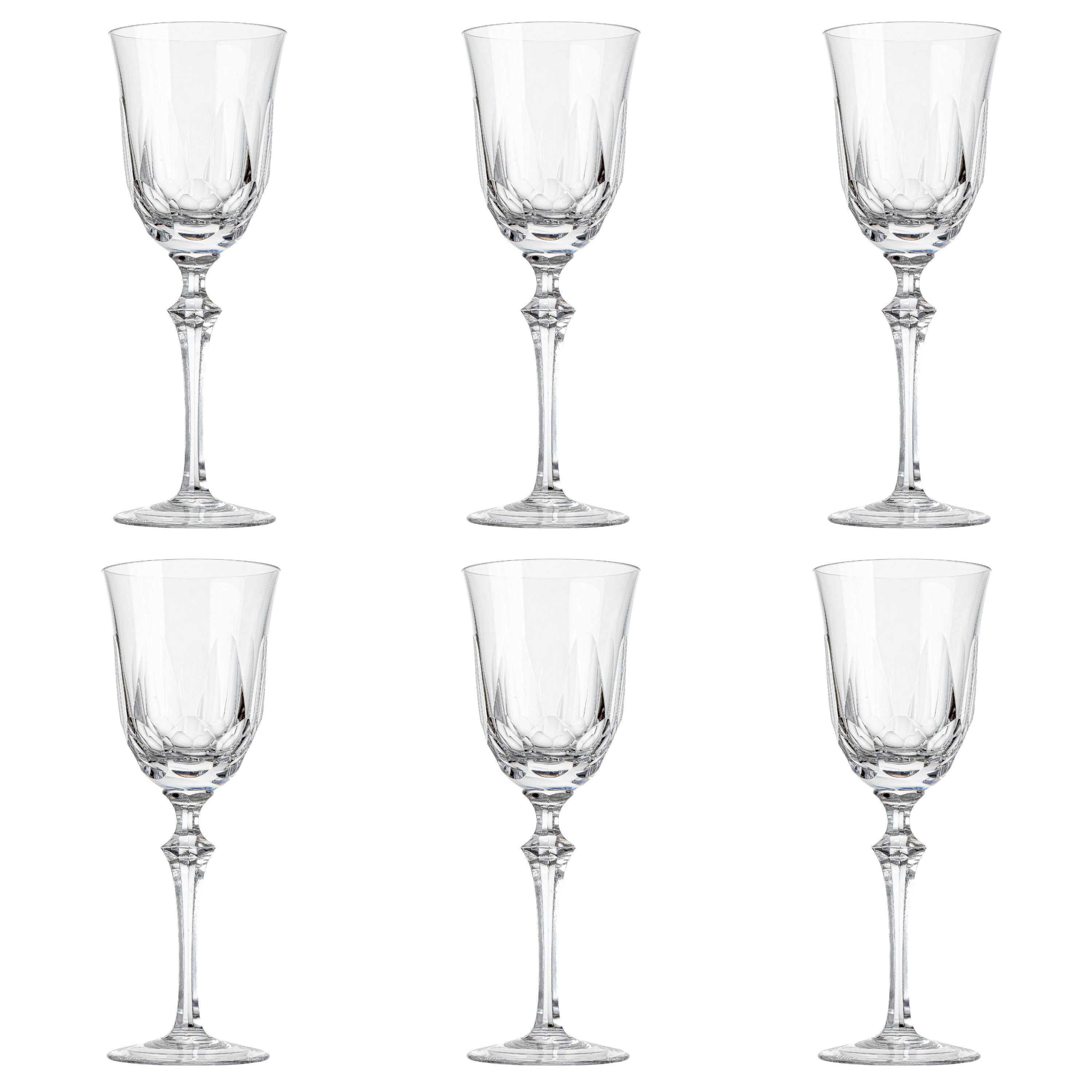 Jogo de 6 Taças de Cristal para Água Mozart Crystal By Frederico Strauss - 365ml - Serenata 55