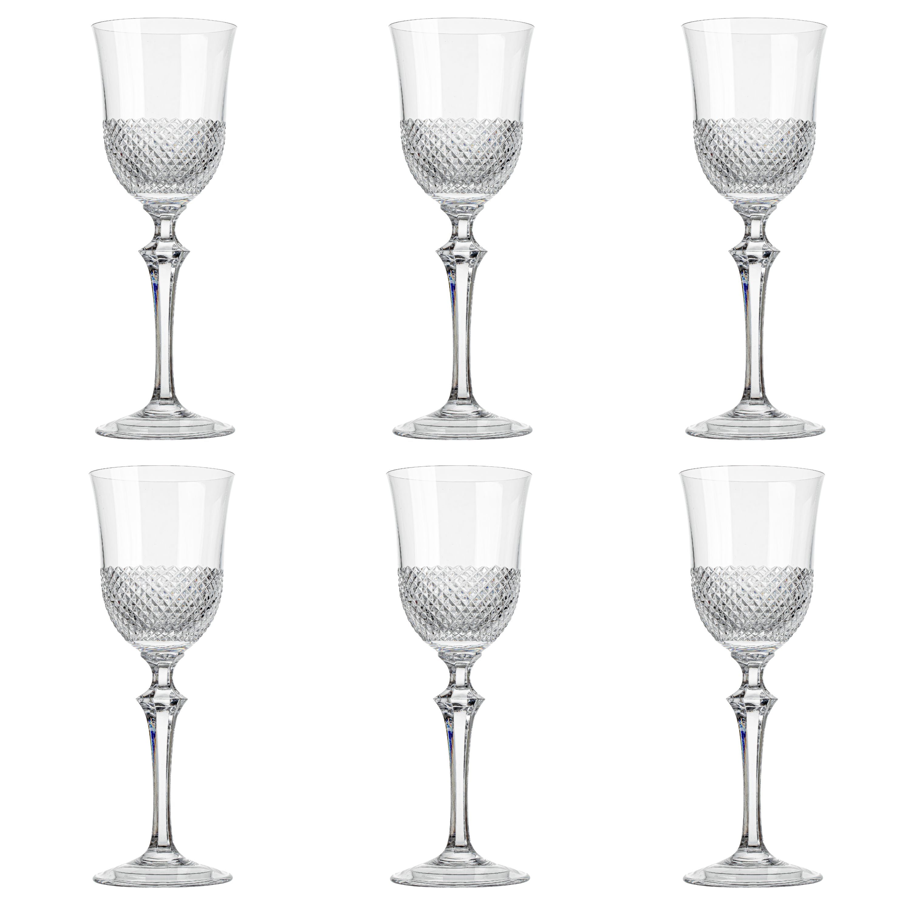Jogo de 6 Taças de Cristal para Água Mozart Crystal By Frederico Strauss - 365ml - Serenata 50