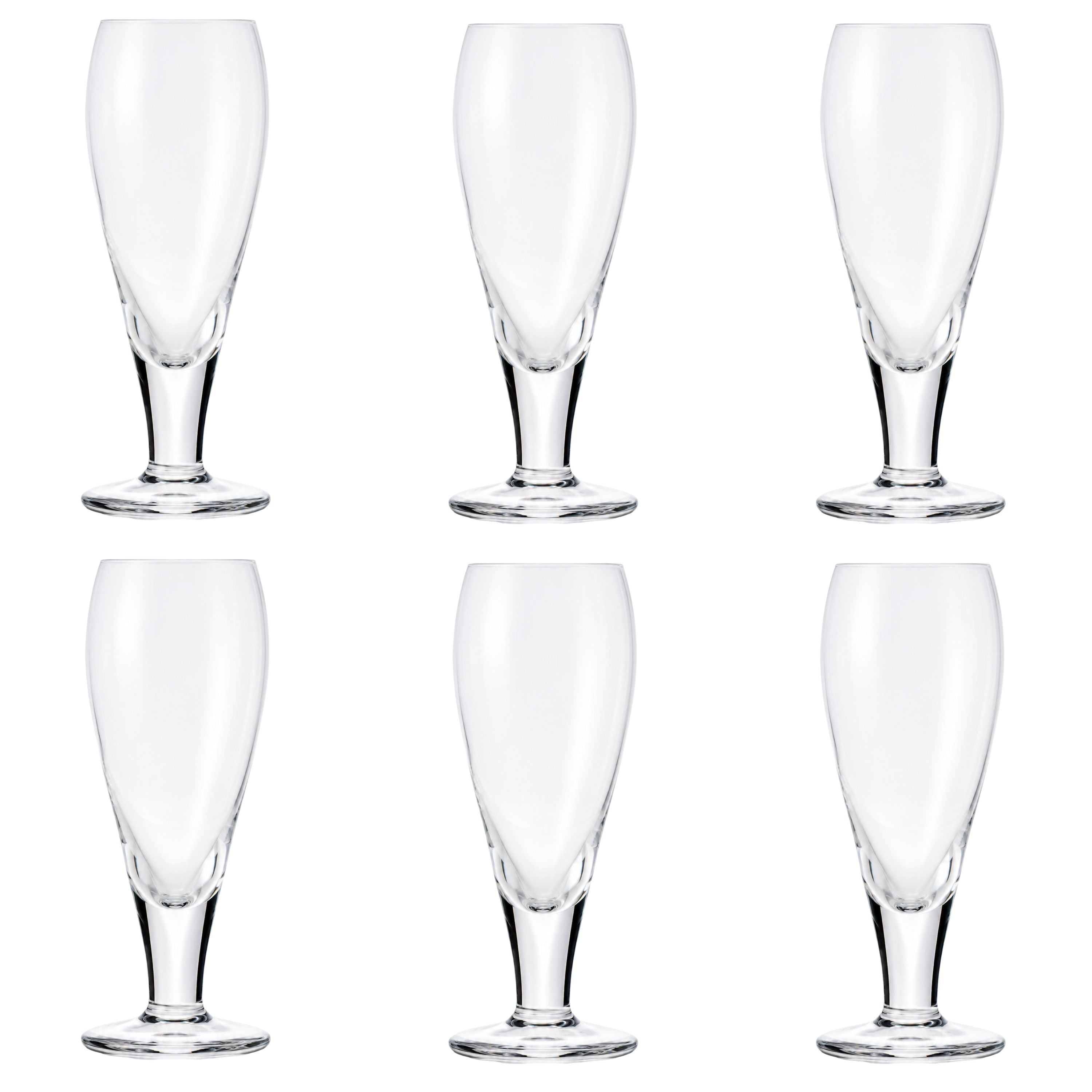 Jogo de 6 Taças de Cristal Tradizione Mozart Crystal By Frederico Strauss - 190ml - Cerveja