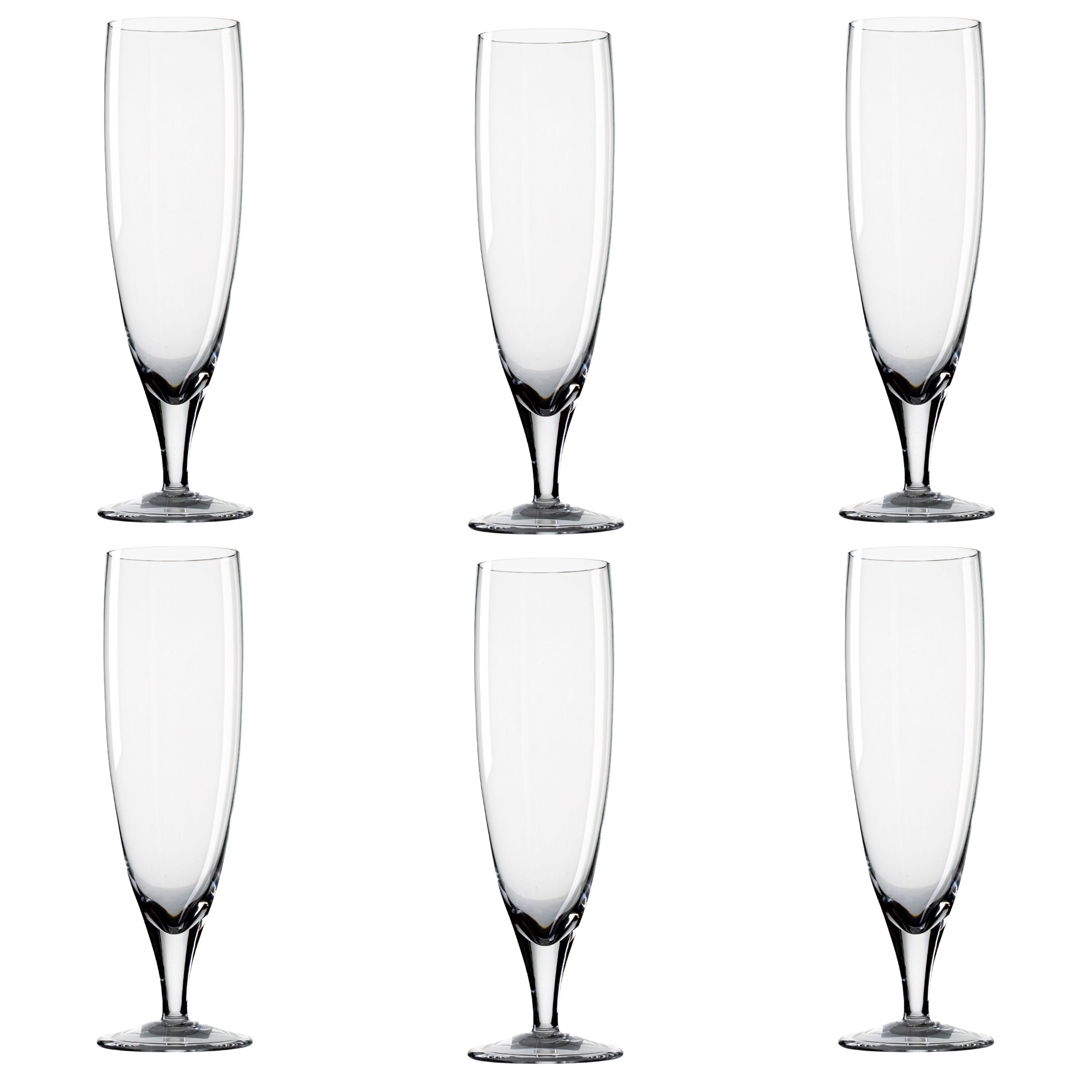 Jogo de 6 Tulipas de Cristal para Lager Mozart Crystal By Frederico Strauss - 300ml - Cerveja