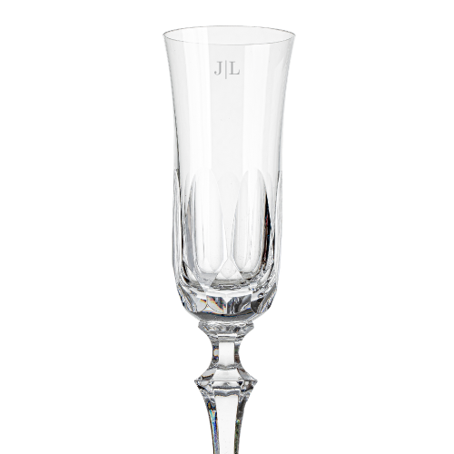 Personalizável| Taça de Cristal Serenata para Champagne Mozart Crystal By Frederico Strauss