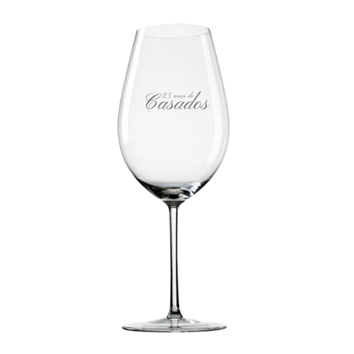 PERSONALIZÁVEL | Taça de Cristal Bordeaux II para Vinho Mozart Crystal By Frederico Strauss