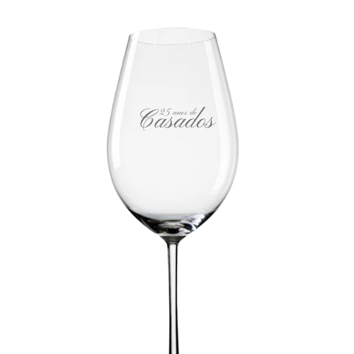 PERSONALIZÁVEL | Taça de Cristal Bordeaux II para Vinho Mozart Crystal By Frederico Strauss