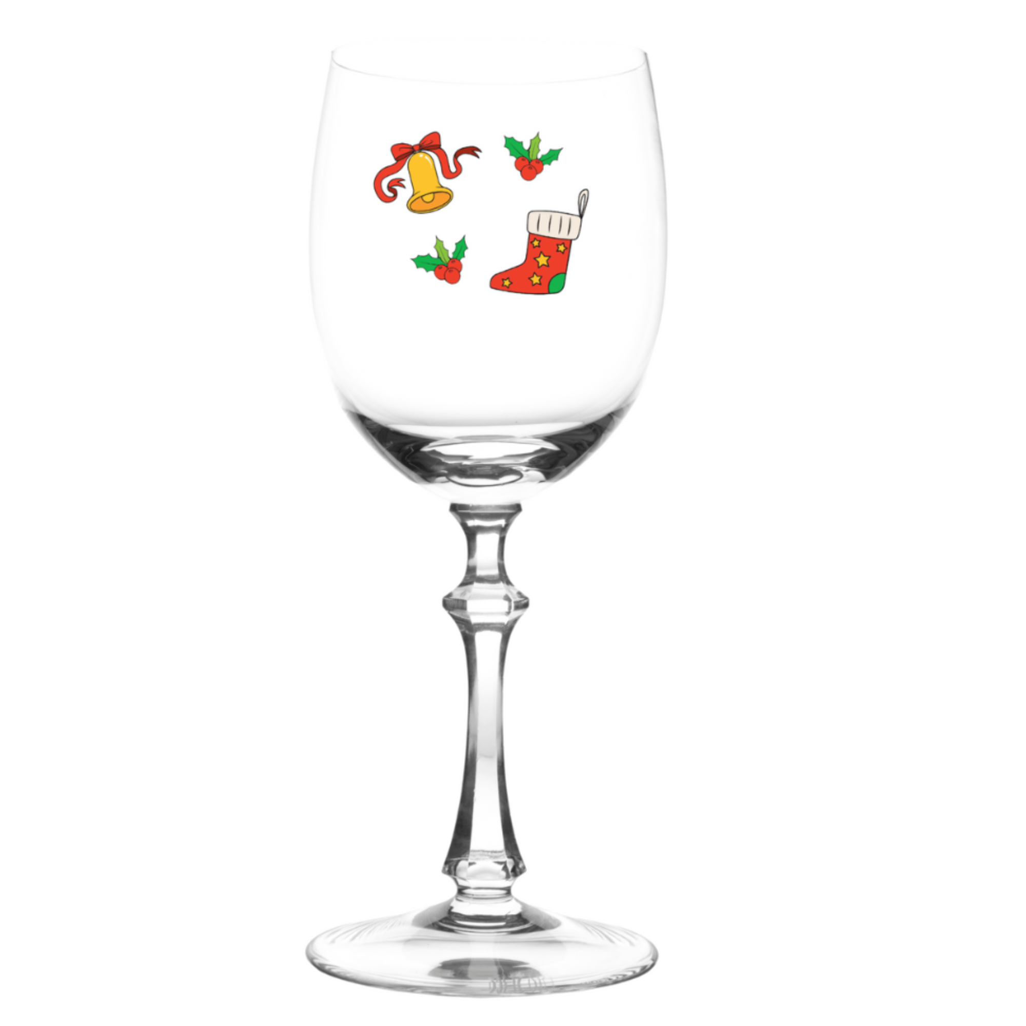 Natal | Taça de Cristal Itens Natal para Vinho Tinto Réquiem