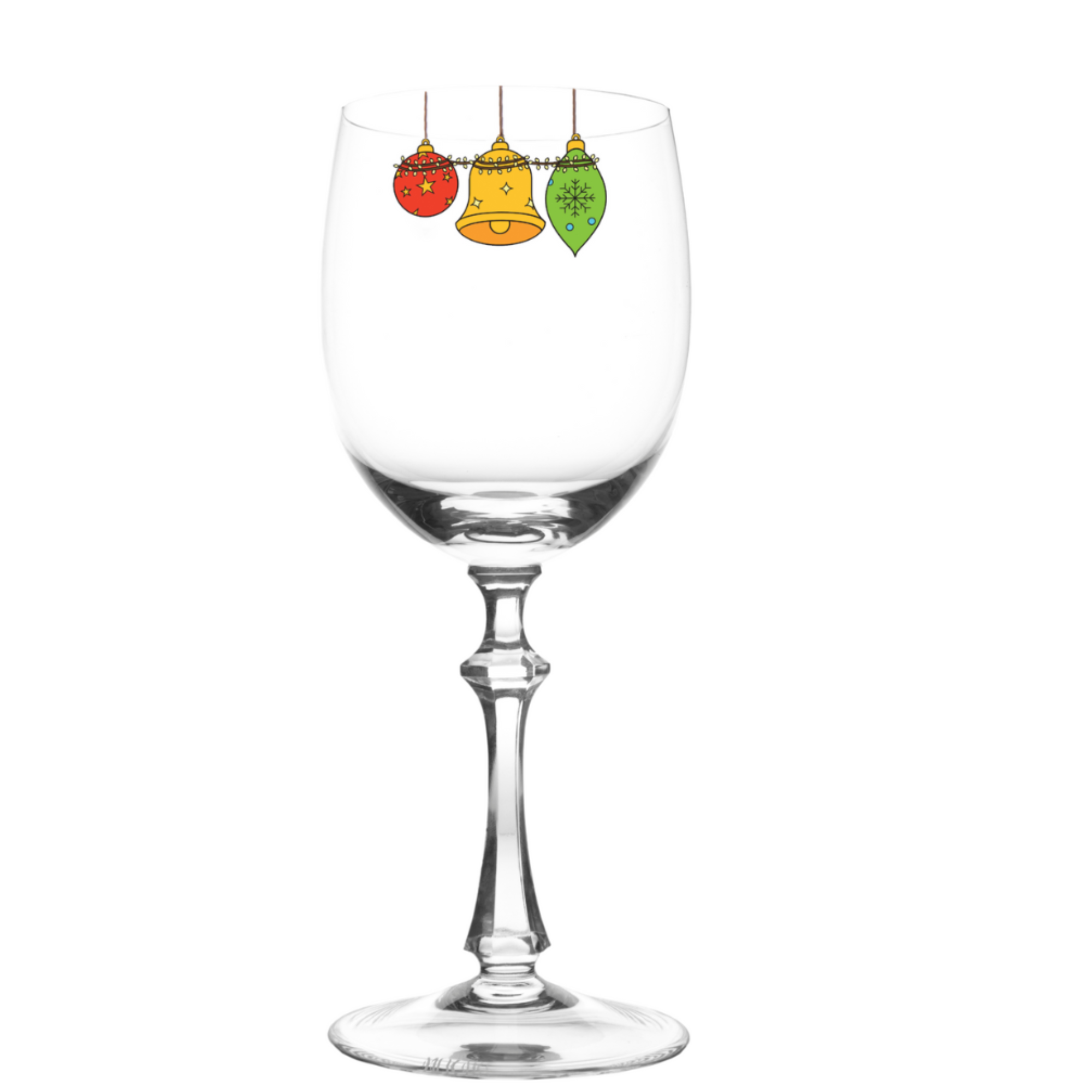 Natal | Taça de Cristal Enfeites de Natal para Vinho Tinto Réquiem Liso