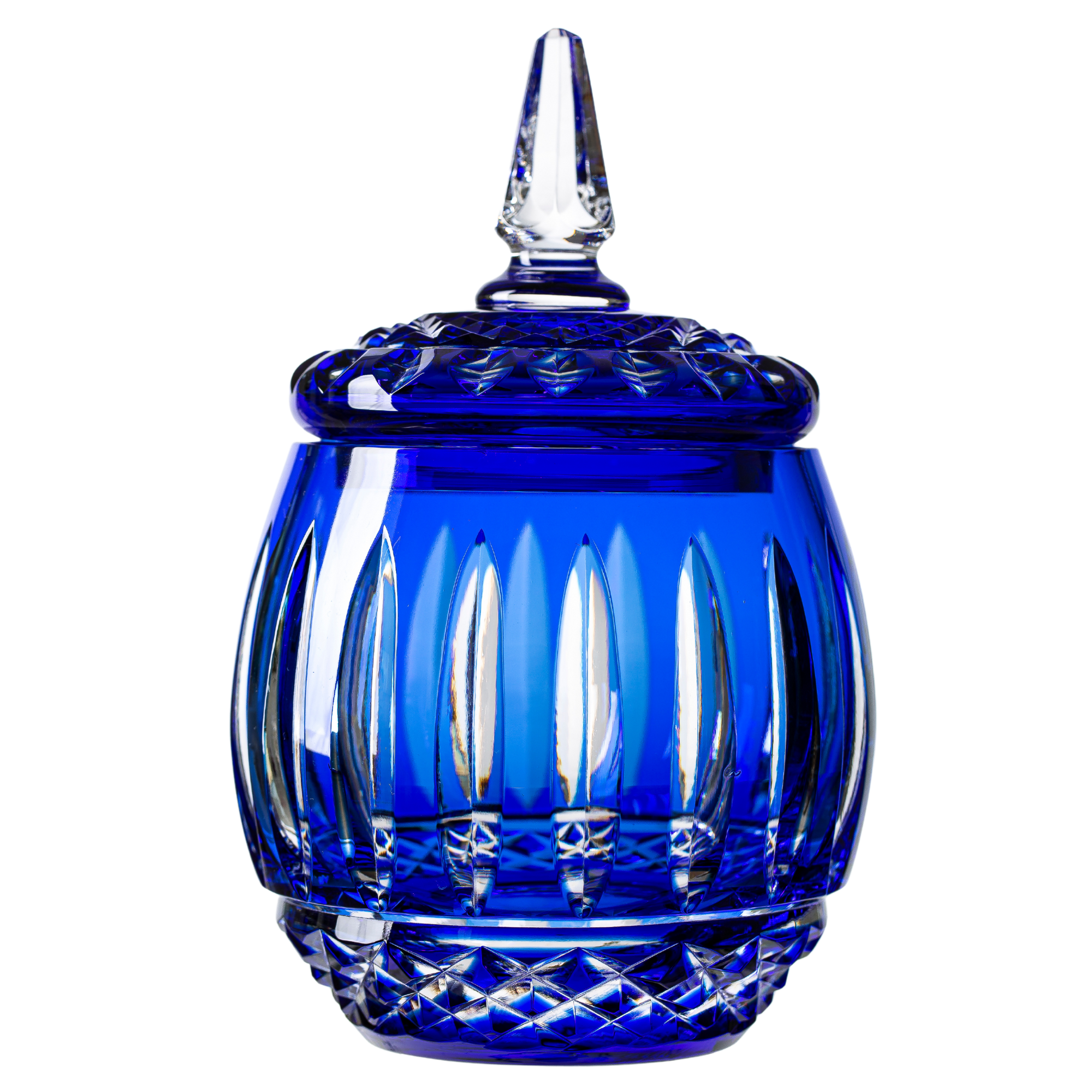Bomboniere de Cristal Lapidado 15 Azul Escuro Mozart Crystal By Frederico Strauss