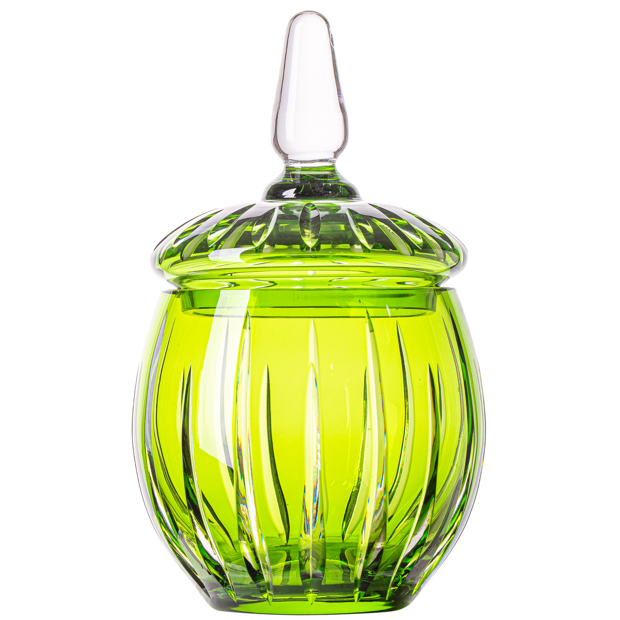 Bomboniere de Cristal Vivaldi Lapidado 66 Verde Claro Mozart Crystal By Frederico Strauss