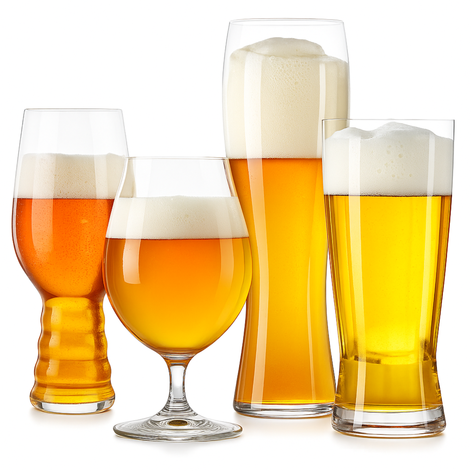 Jogo de 4 Taças de Cristal Combo Mestre Cervejeiro Mozart Crystal By Frederico Strauss