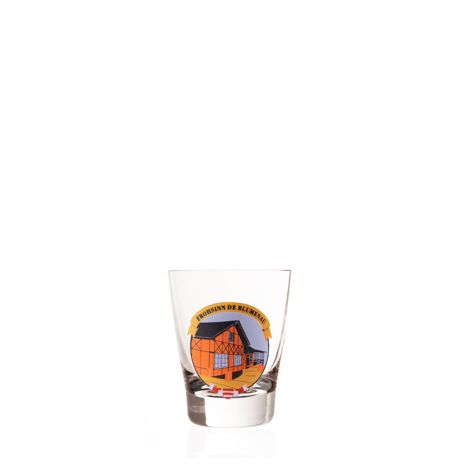 Copo de Cristal Souvenir Frohsinn de Blumenau Mozart Crystal By Frederico Strauss