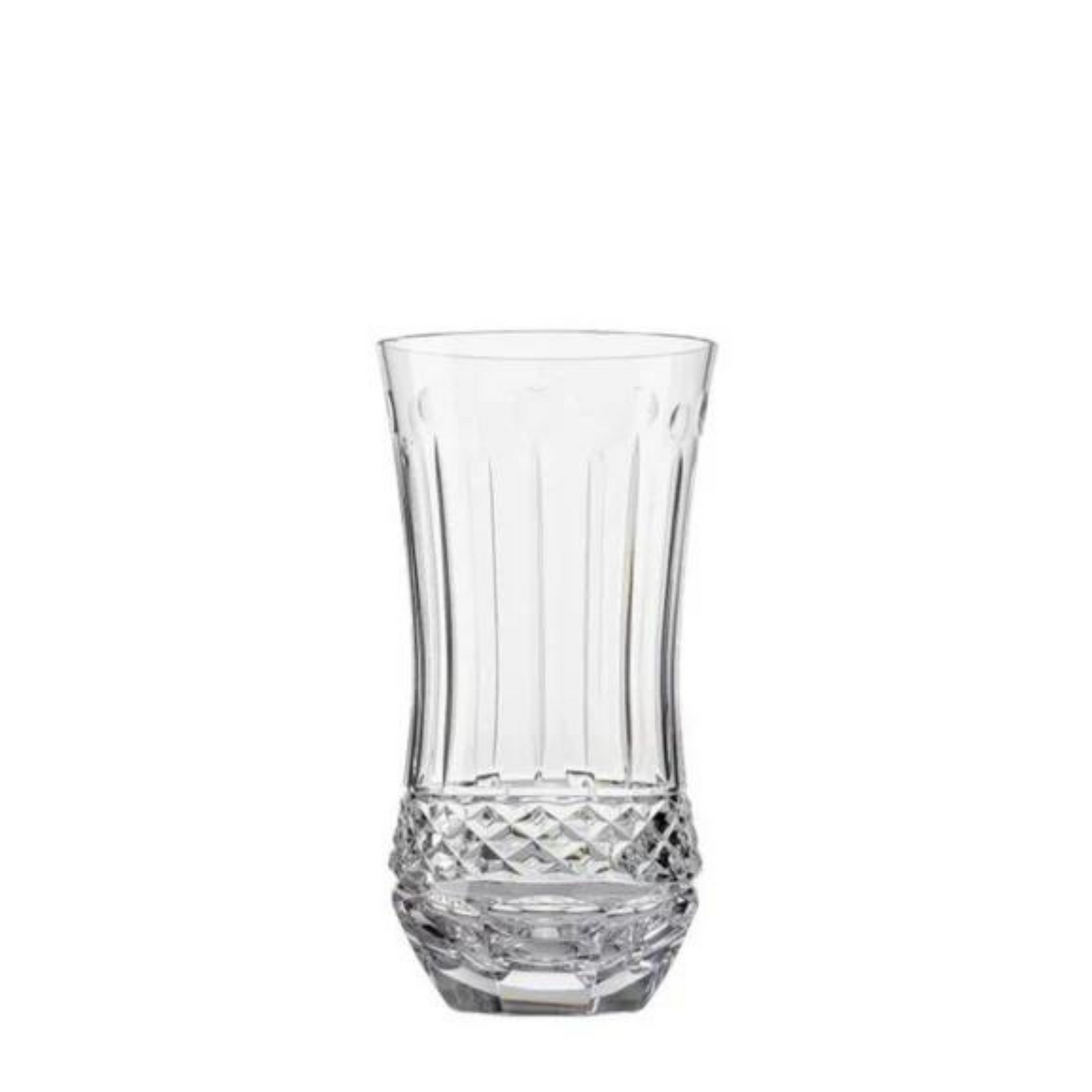 Jogo de 6 Copos de Cristal Flauta para Long Drink Mozart Crystal By Frederico Strauss Lapidado 69