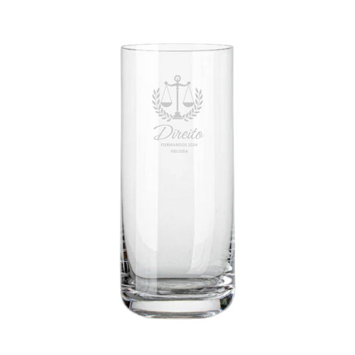 PERSONALIZÁVEL | Copo de Cristal para Long Drink Mozart Crystal By Frederico Strauss