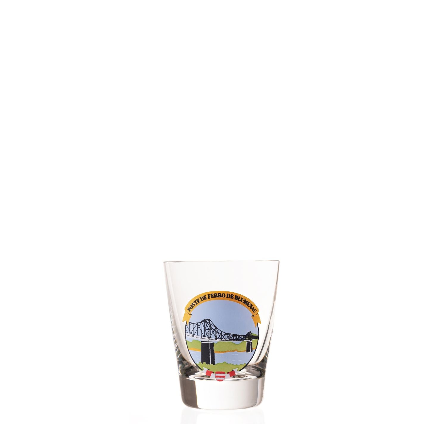 Copo de Cristal Souvenir Ponte de Ferro Mozart Crystal By Frederico Strauss
