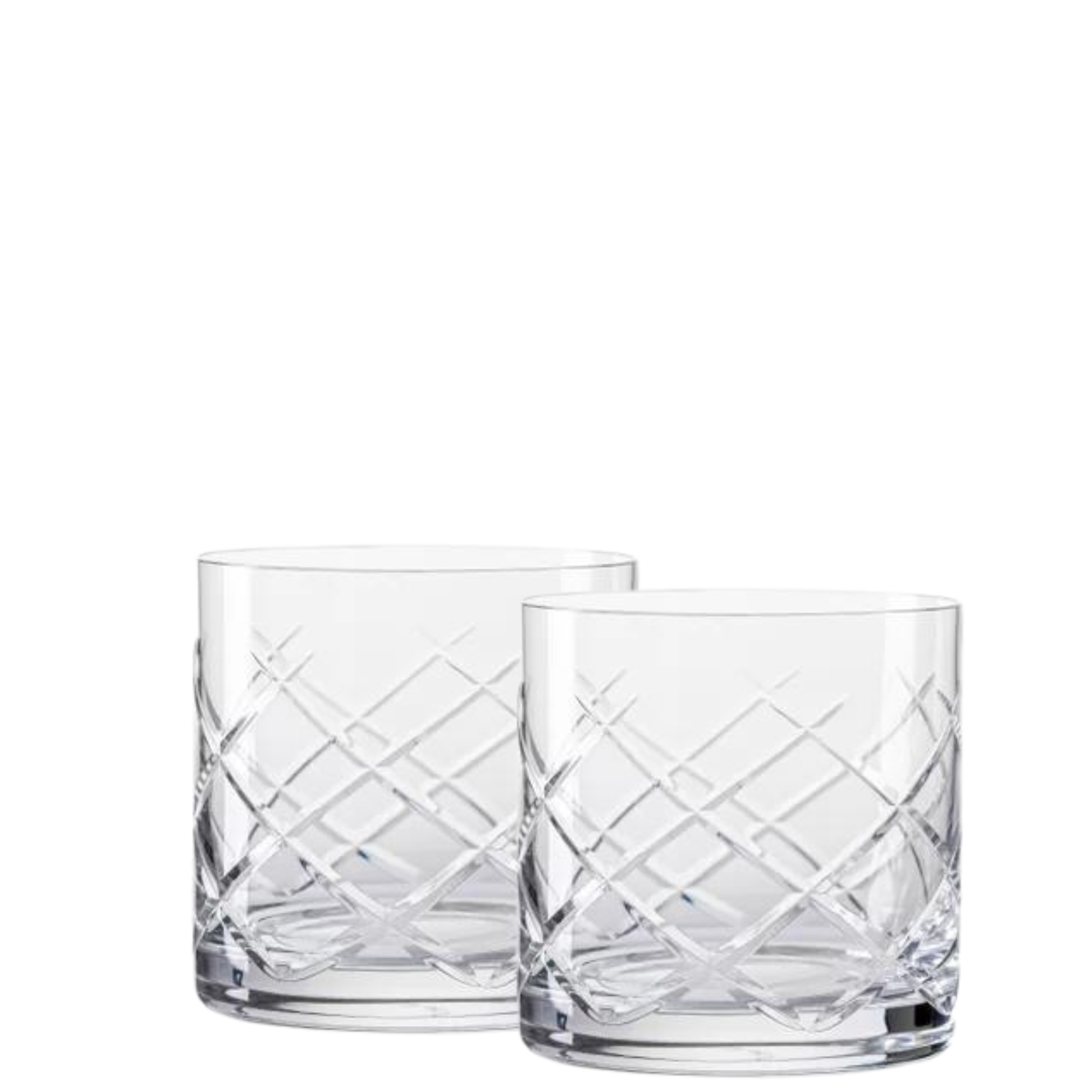 Jogo de 2 Copos de Cristal para Whisky Double Blend Mozart Crystal By Frederico Strauss