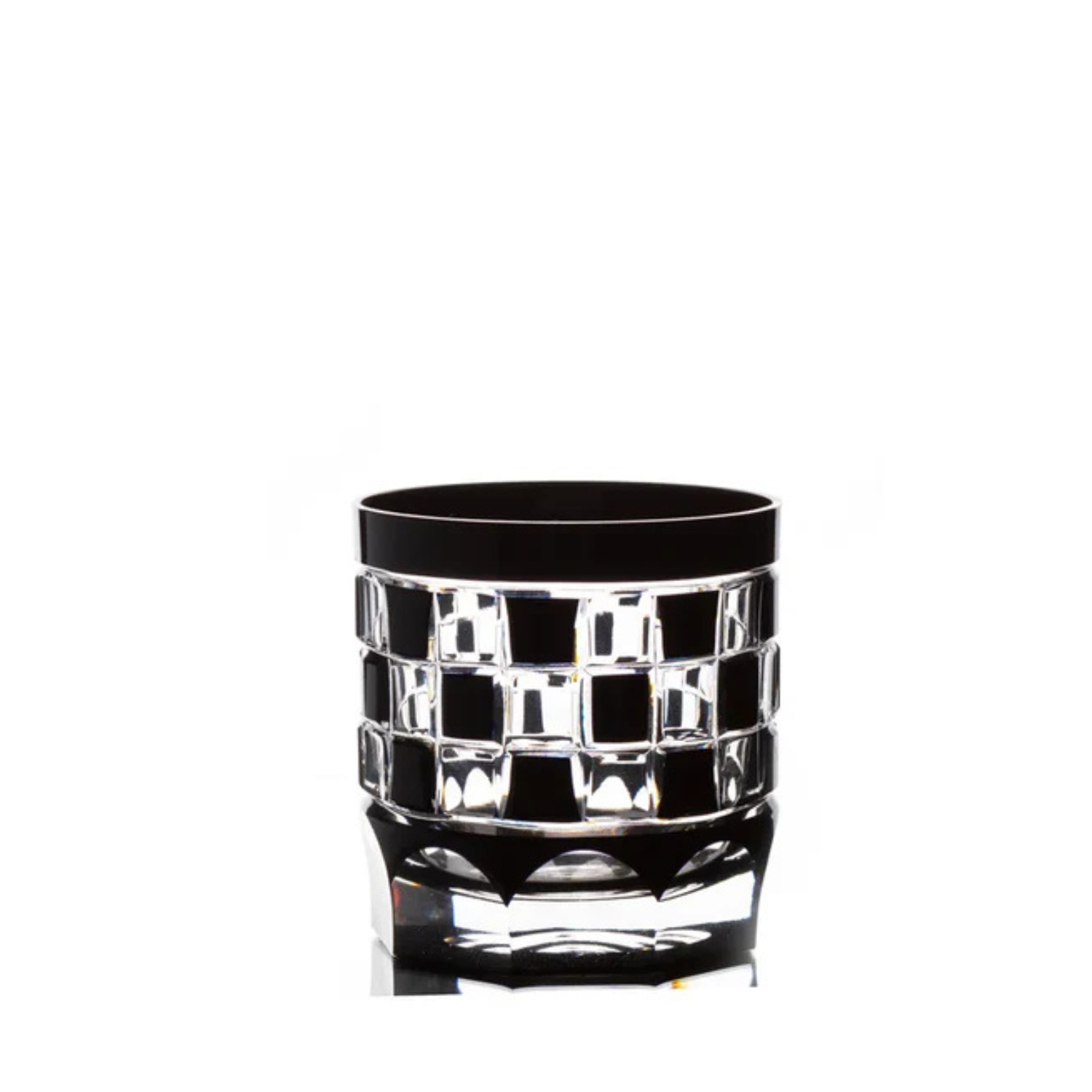 Copo de Cristal Doutor Celso para Whisky Mozart Crystal By Frederico Strauss Preto Lapidado 24