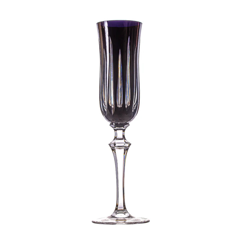 Taça de Cristal Vivaldi para Champagne Overlay Mozart Crystal By Frederico Strauss - 200ml - Serenata 66